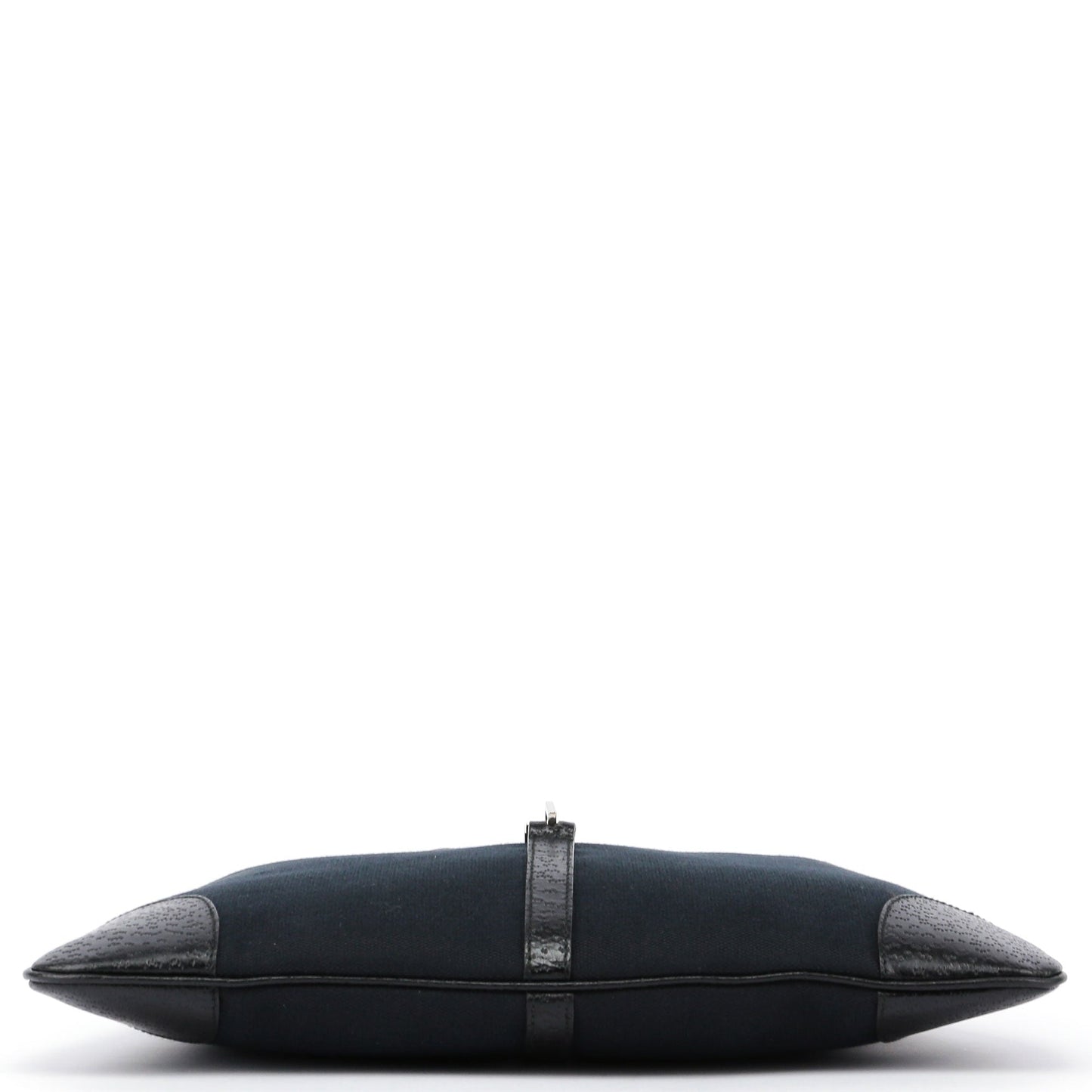 Black Canvas Jackie Bamboo Shoulder Bag