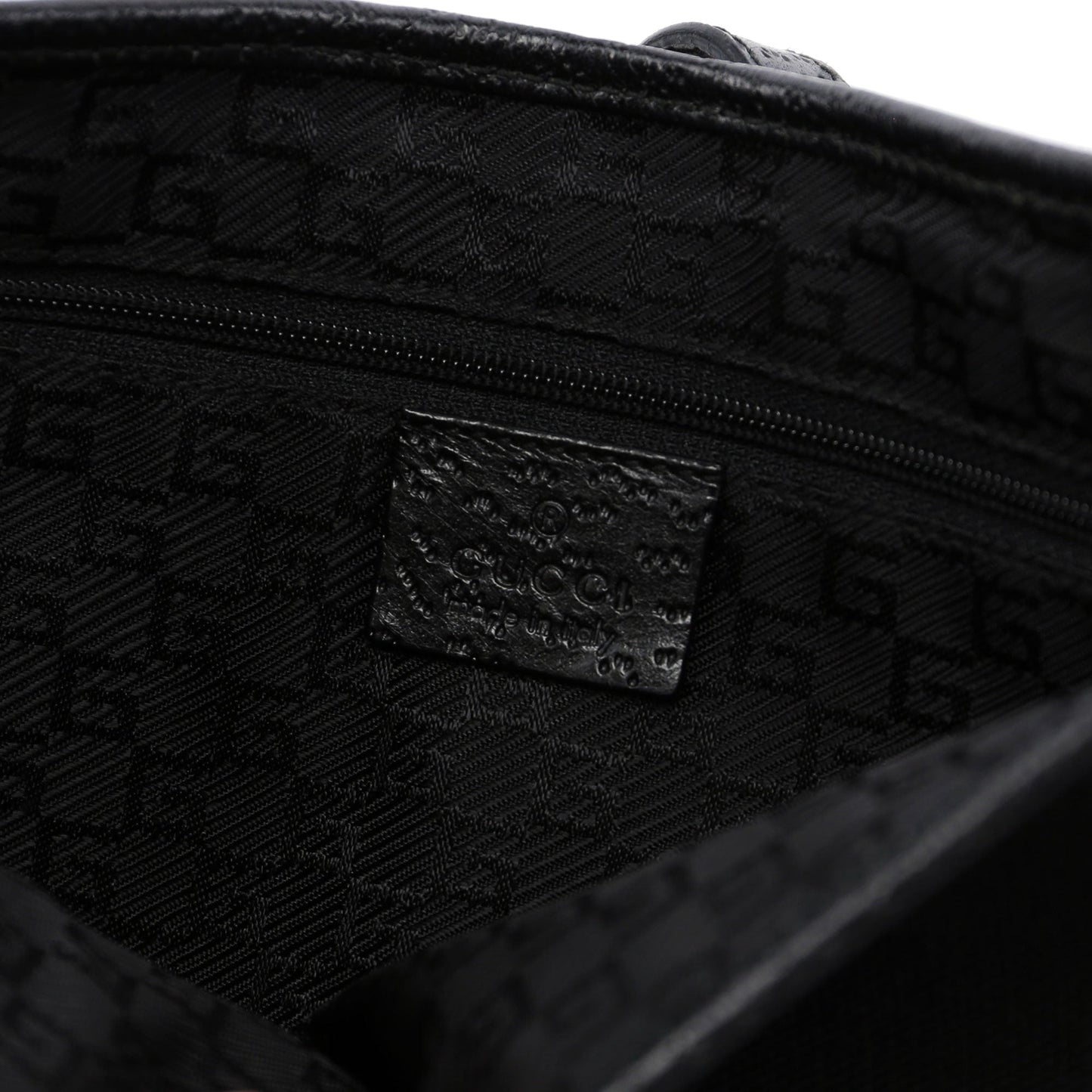 Black Canvas Jackie Bamboo Shoulder Bag