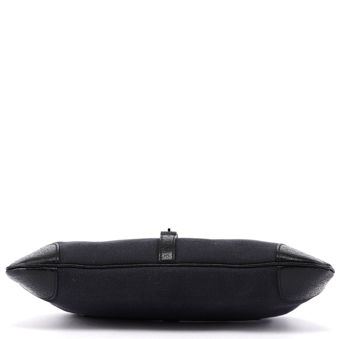 Black Canvas Jackie Bamboo Shoulder Bag