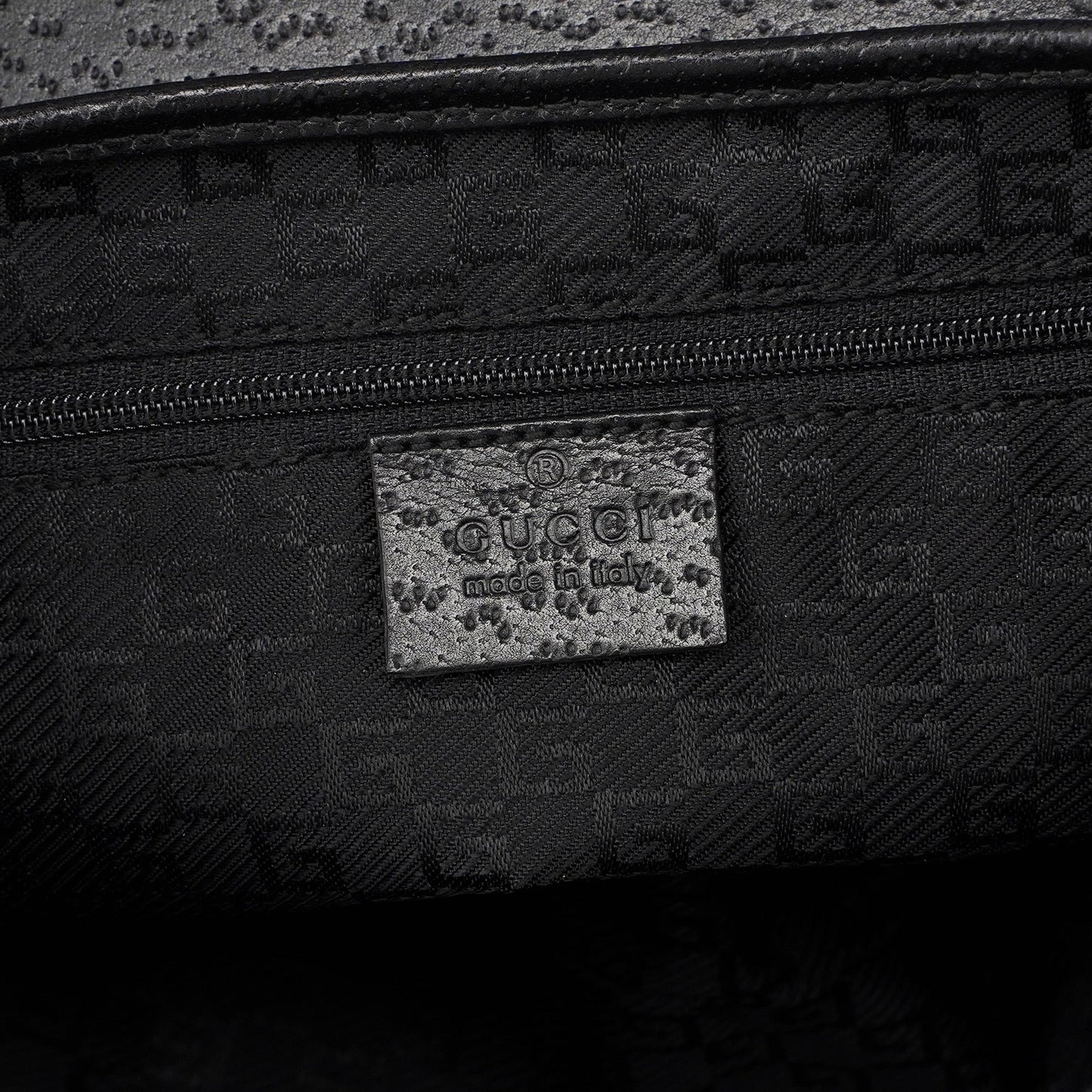 Black Canvas Jackie Bamboo Shoulder Bag