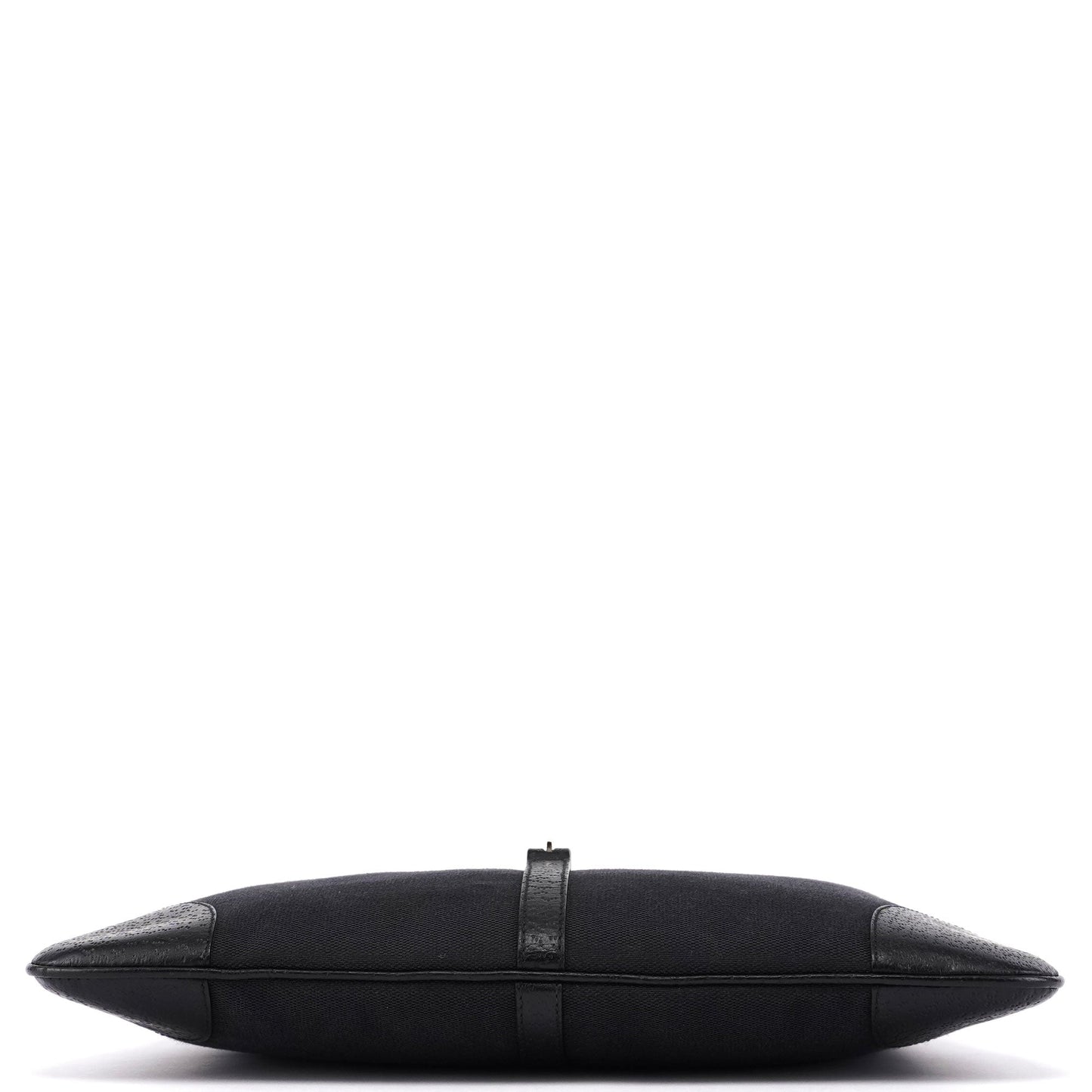 Black Canvas Jackie Bamboo Shoulder Bag