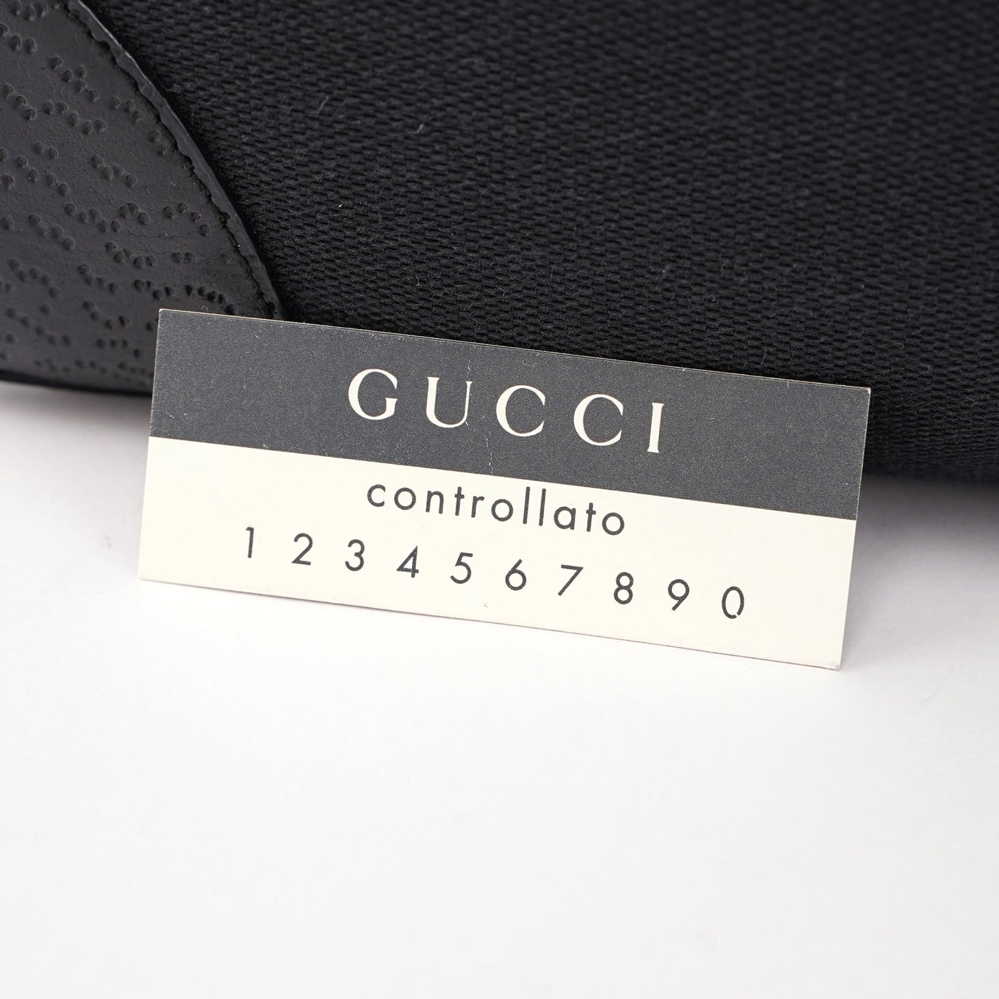 Black Canvas Jackie Bamboo Shoulder Bag