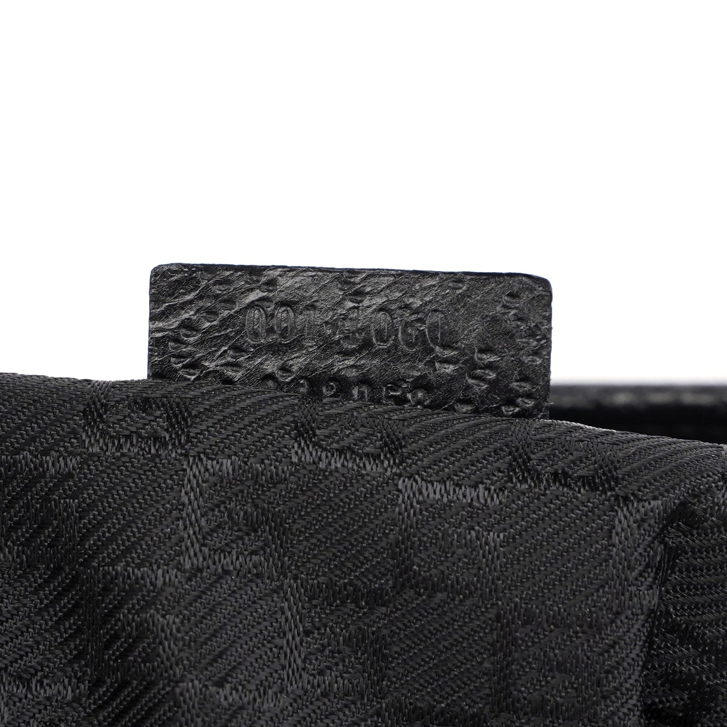 Black Canvas Jackie Bamboo Shoulder Bag