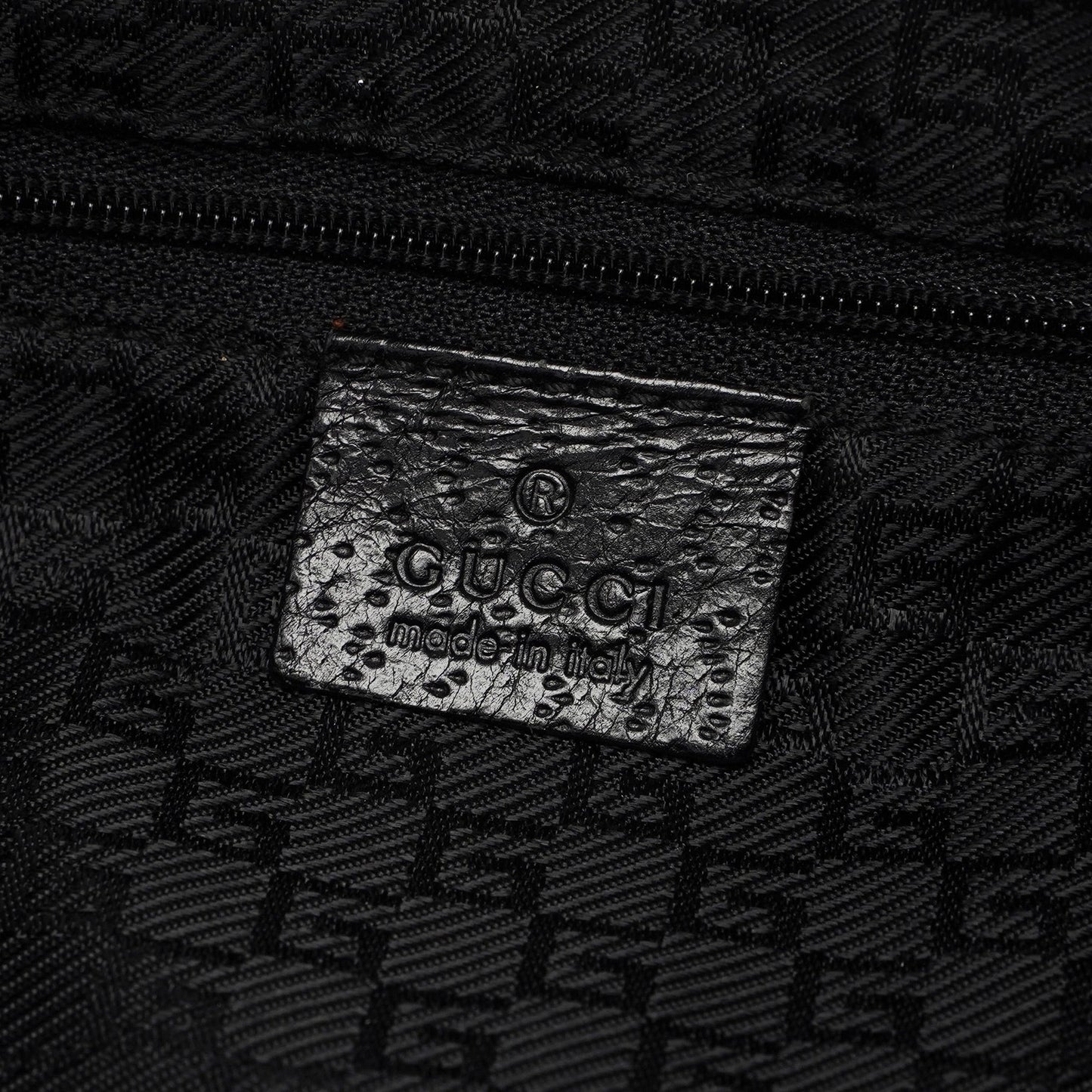 Black Canvas Jackie Bamboo Shoulder Bag