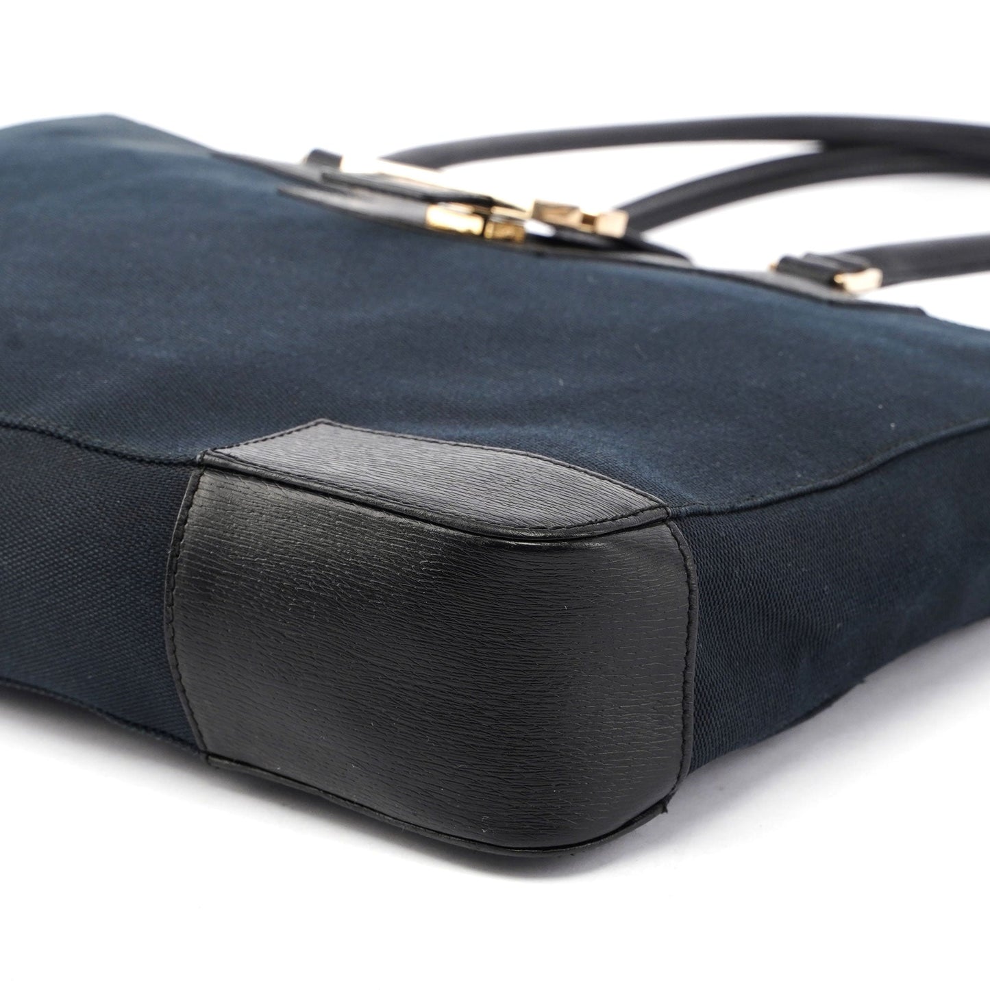 Black Canvas Square G Tote