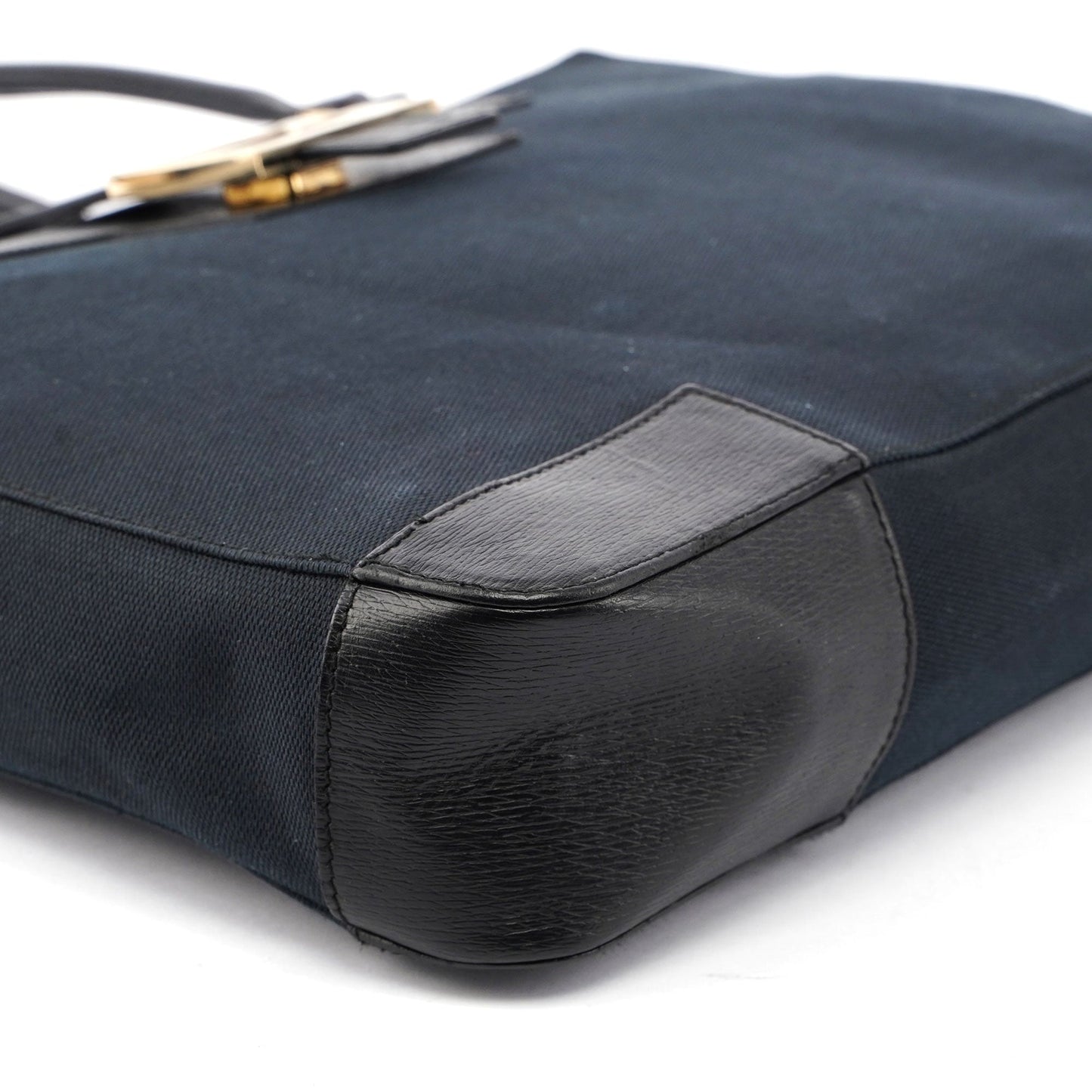 Black Canvas Square G Tote