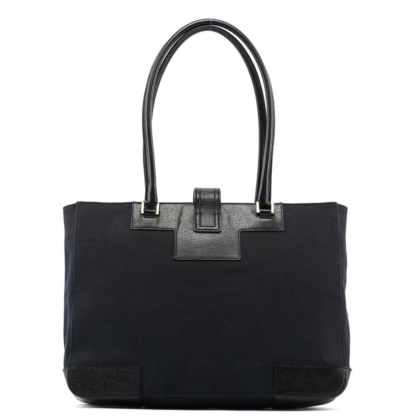 Black Canvas Square G Tote