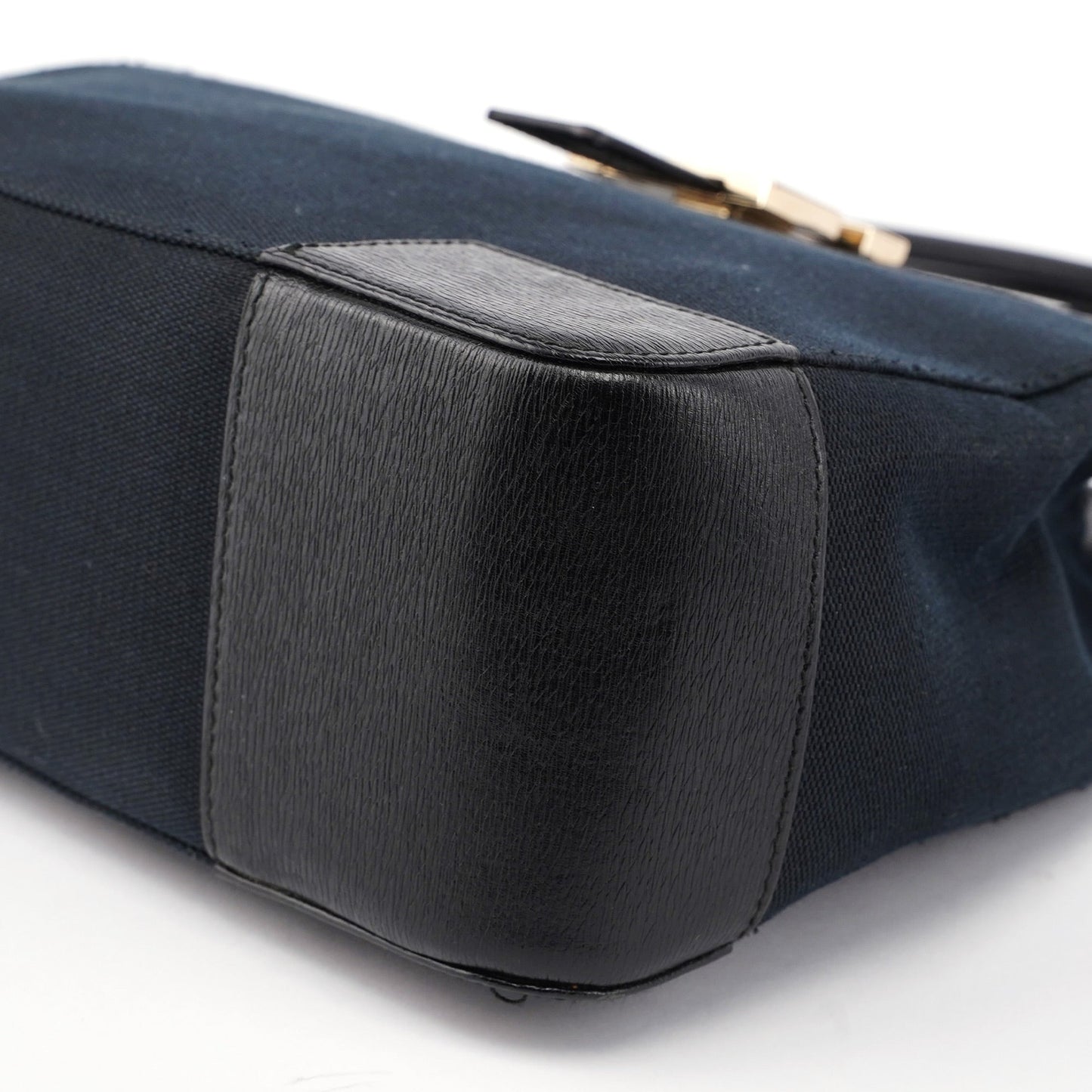 Black Canvas Square G Tote Bag