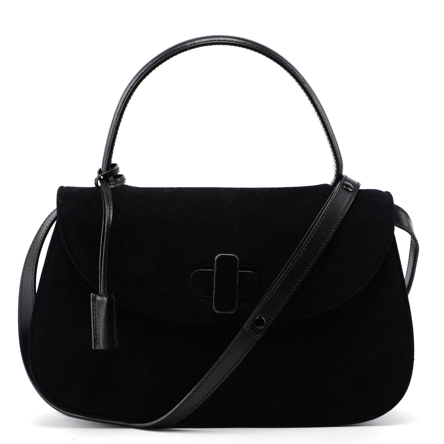 Black Flap Handbag