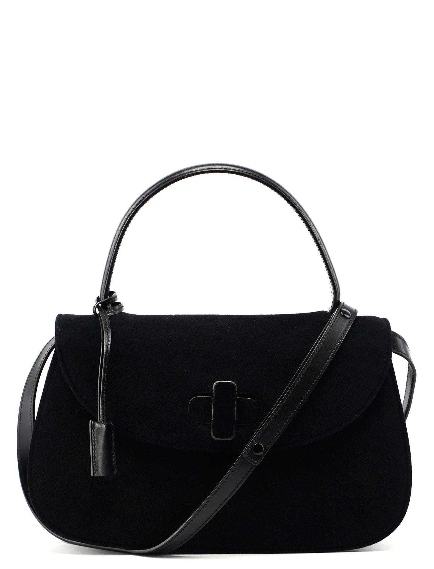Black Flap Handbag