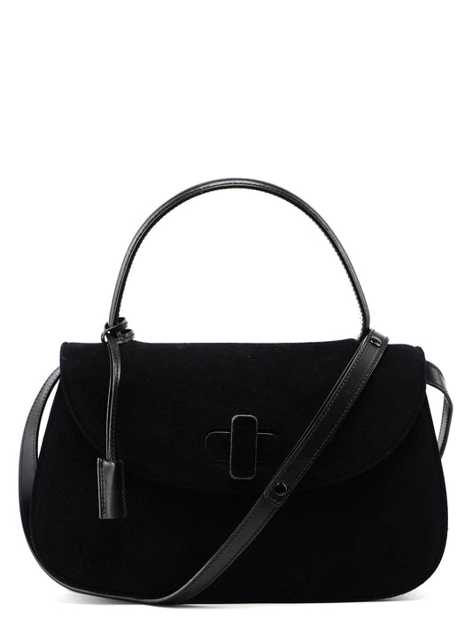 Black Flap Handbag