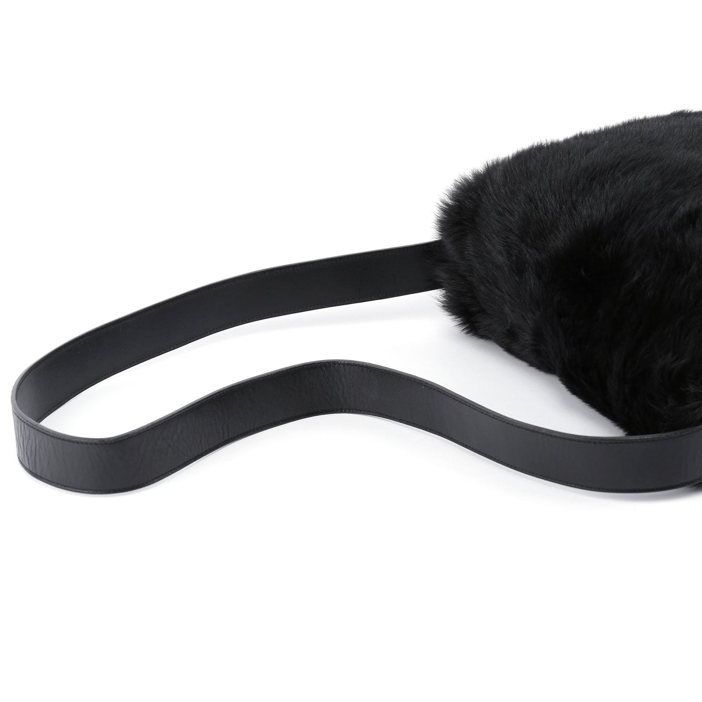 Black Fur Shoulder Bag