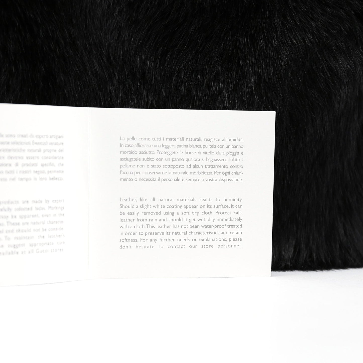 Black Fur Shoulder Bag