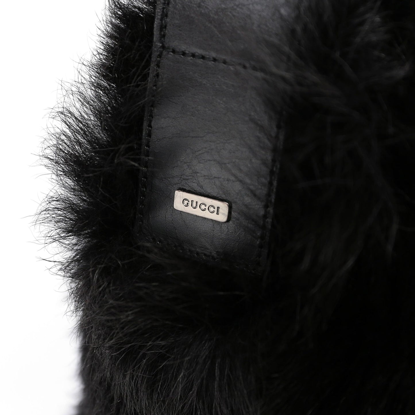Black Fur Shoulder Bag