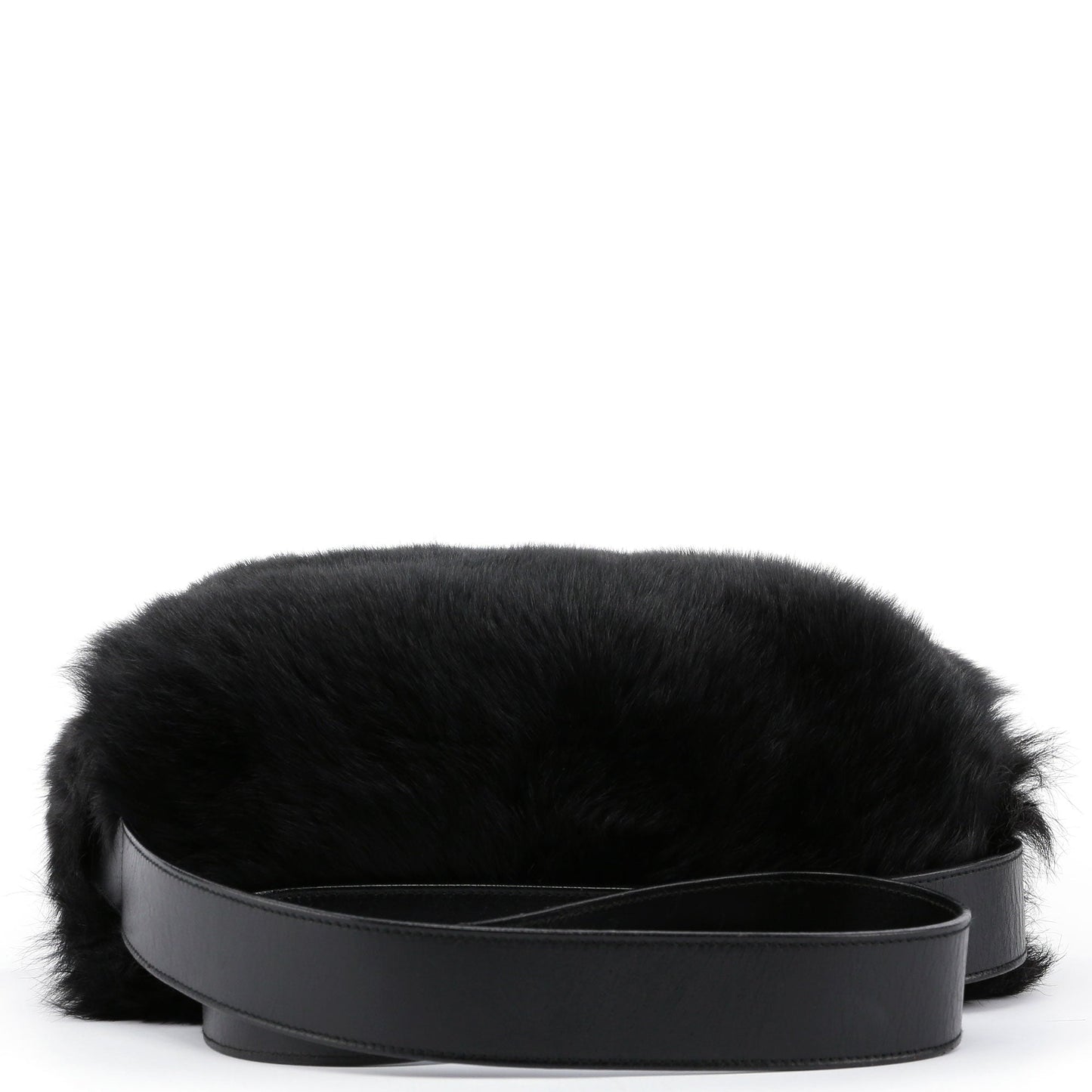 Black Fur Shoulder Bag