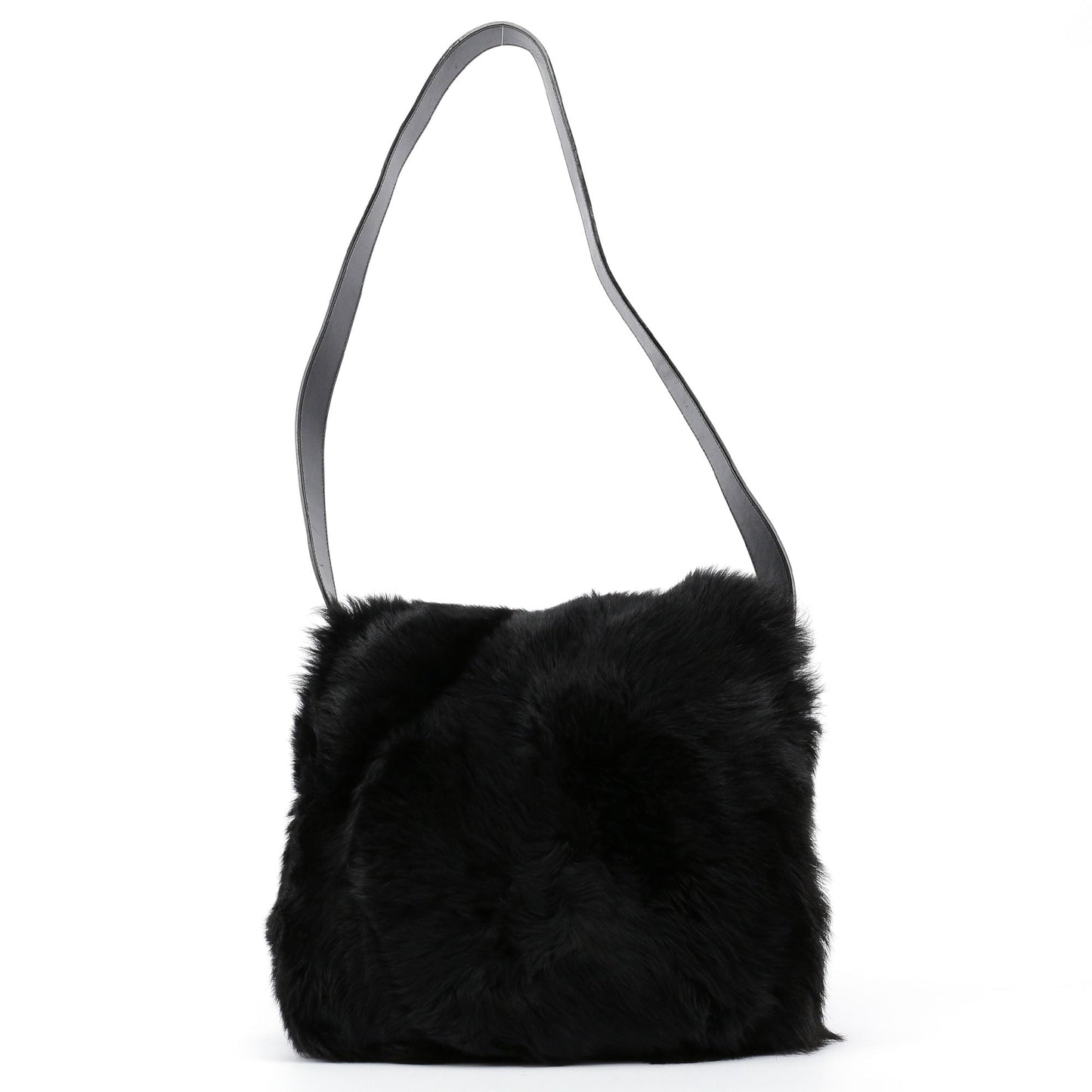 Black Fur Shoulder Bag