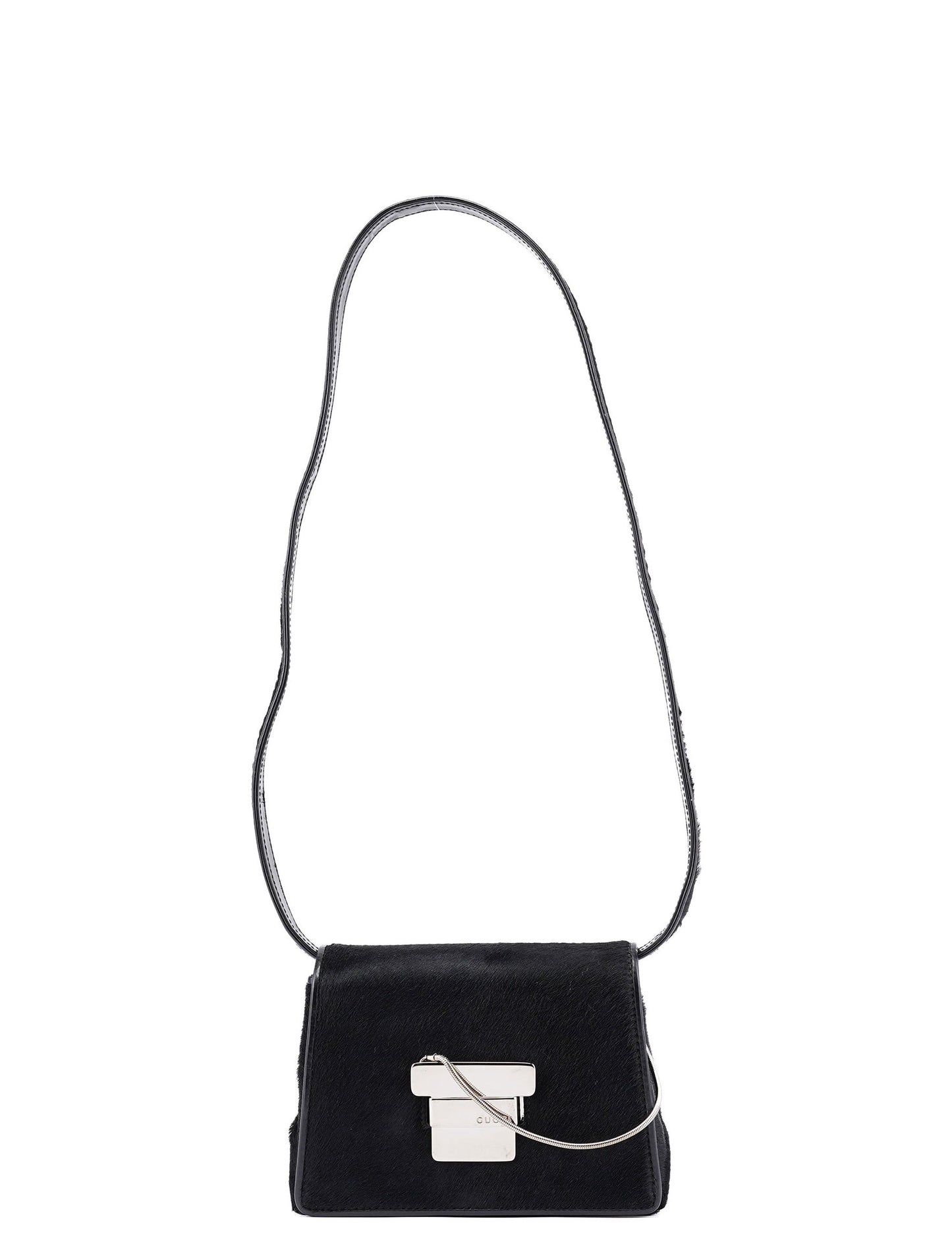 Black Fur Shoulder Bag