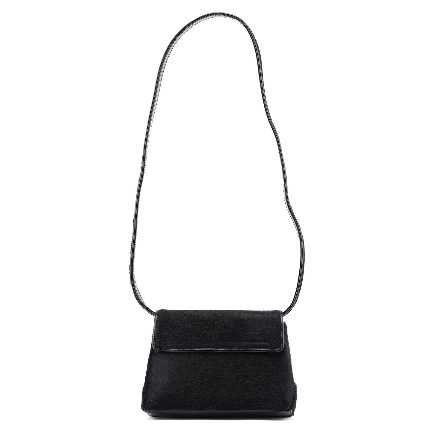 Black Fur Shoulder Bag