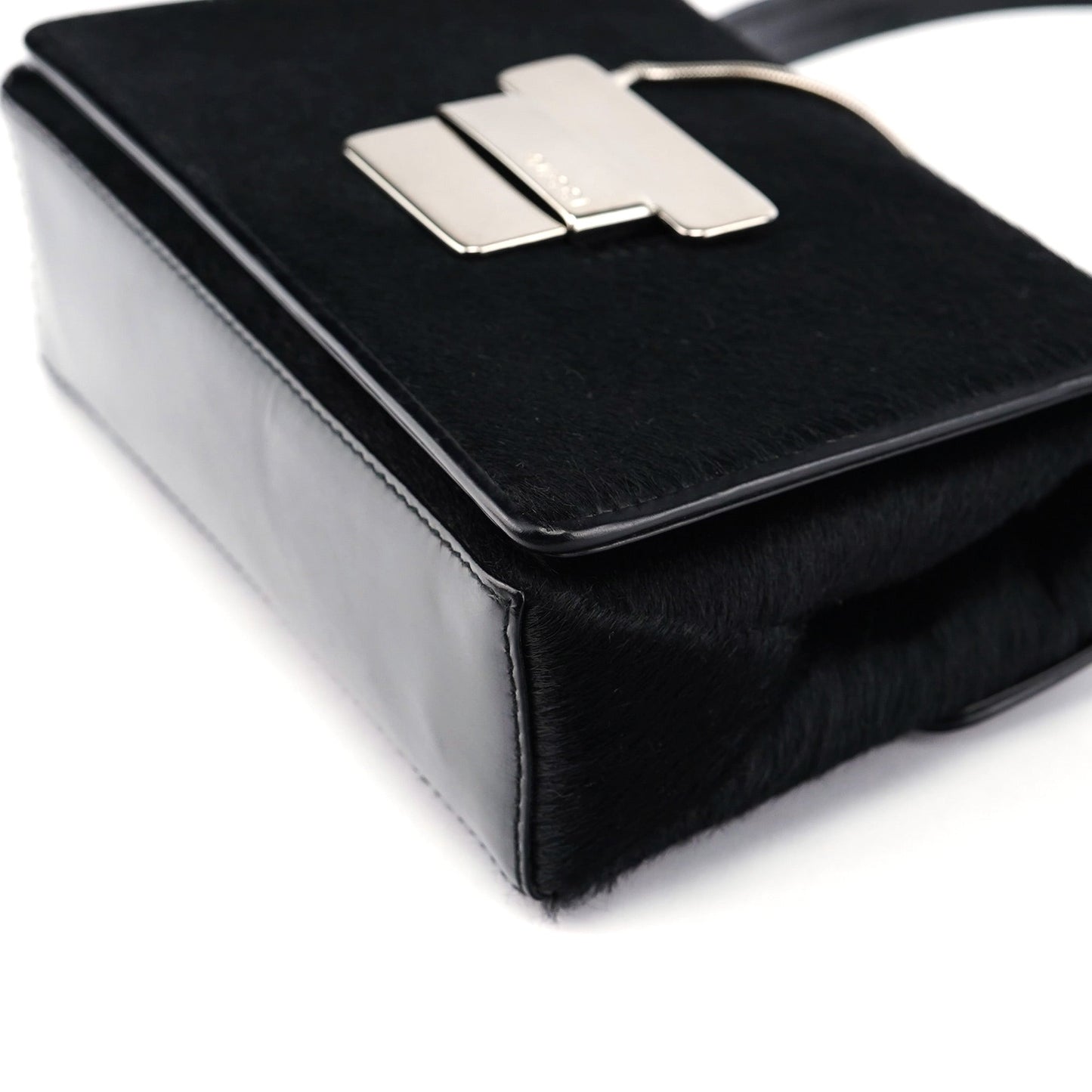 Black Fur Shoulder Bag