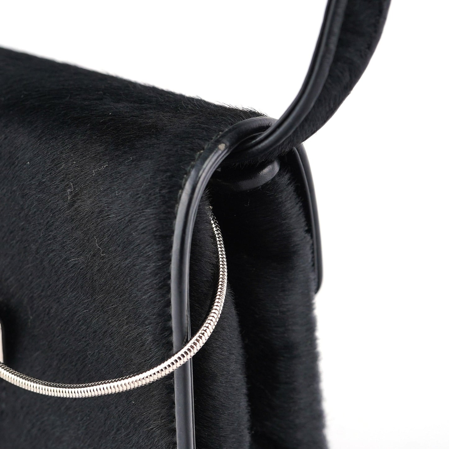 Black Fur Shoulder Bag