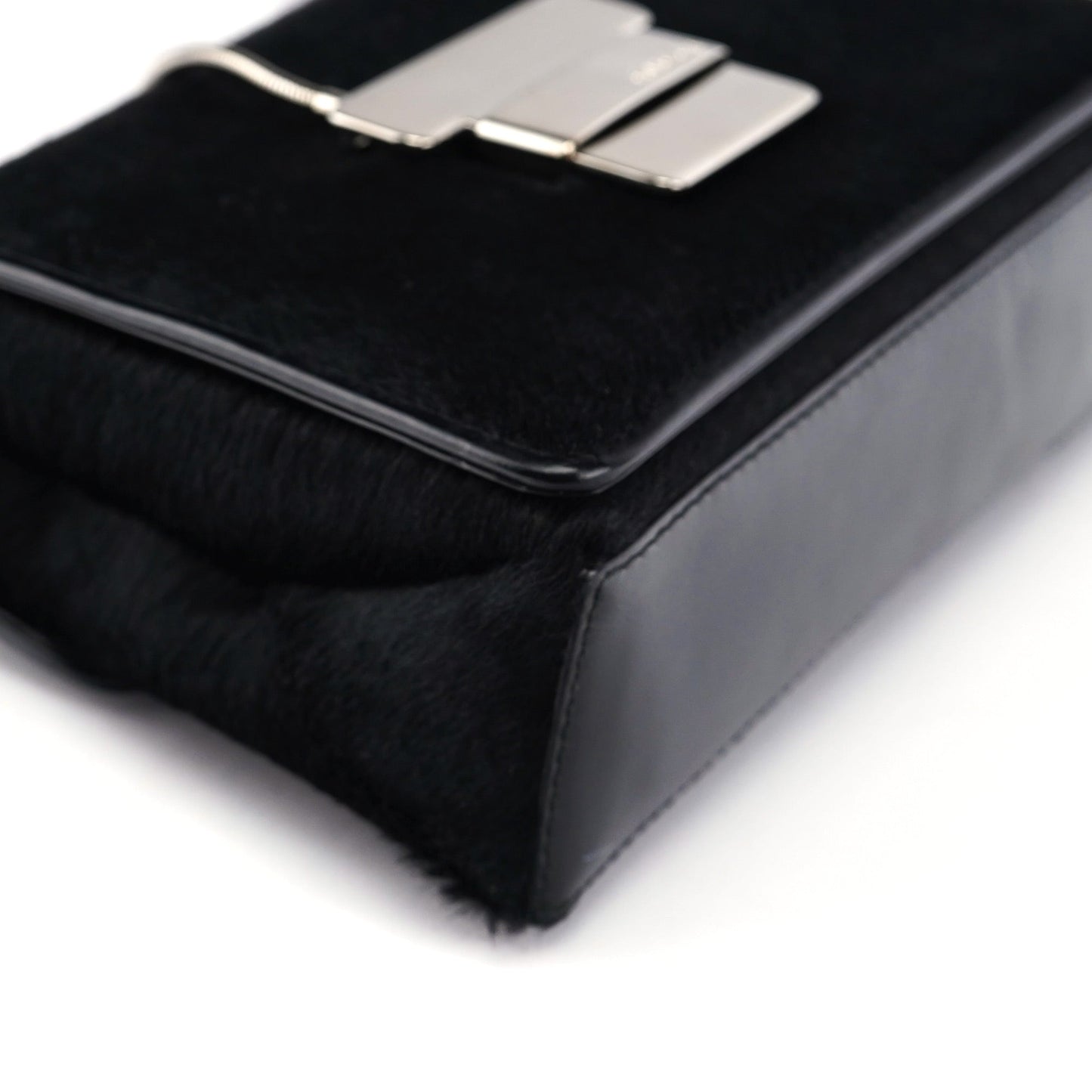 Black Fur Shoulder Bag