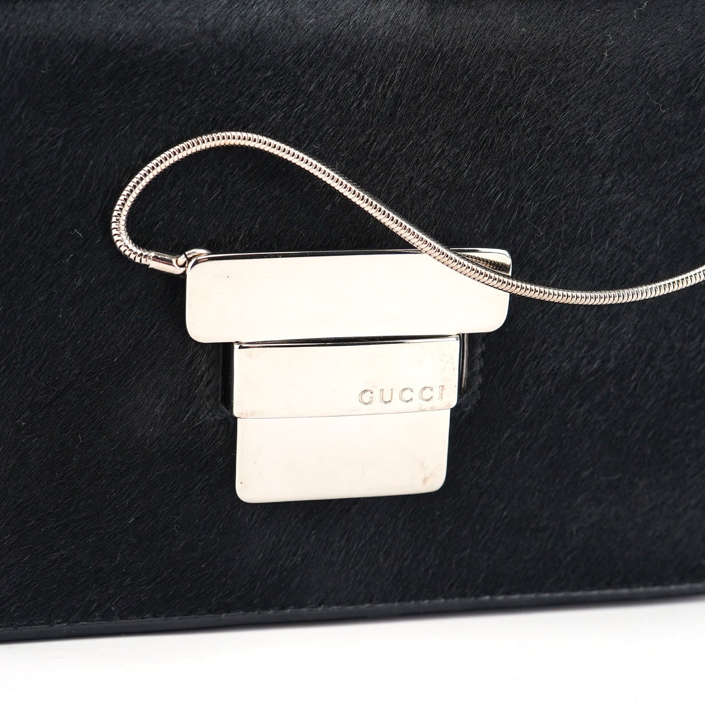 Black Fur Shoulder Bag