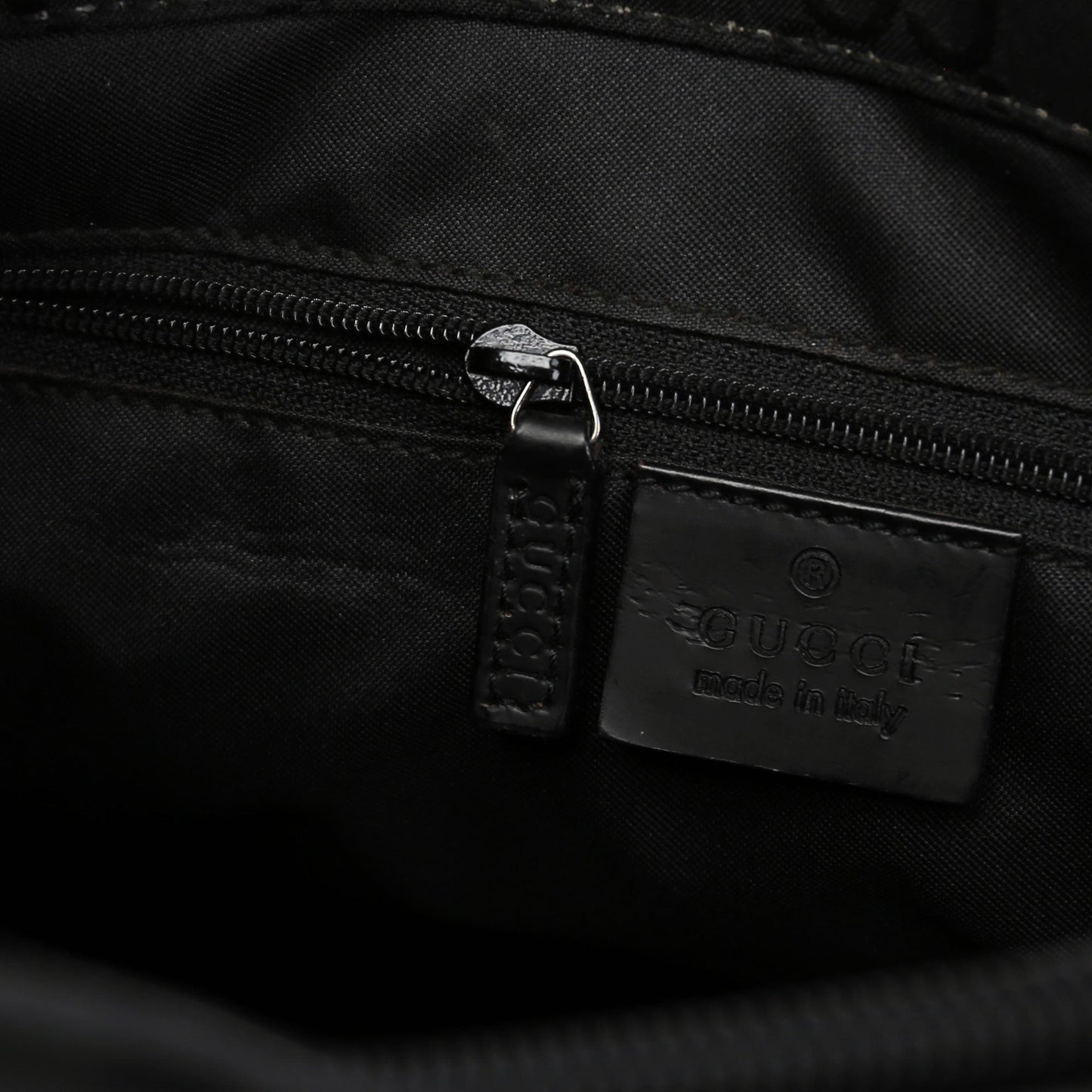 Black GG Bamboo 2-Way Tote