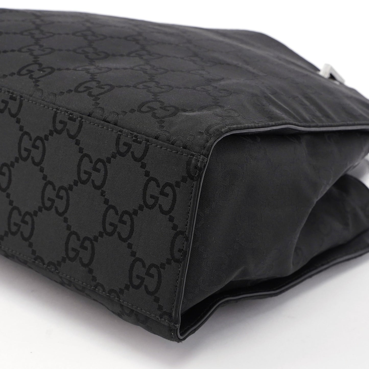 Black GG Bamboo 2-Way Tote