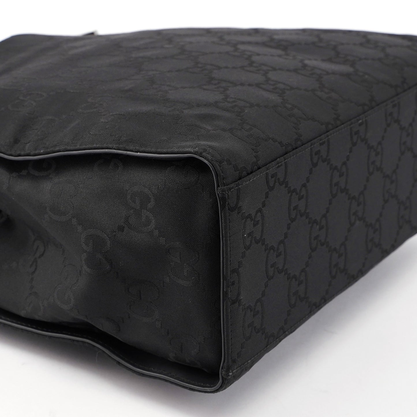 Black GG Bamboo 2-Way Tote