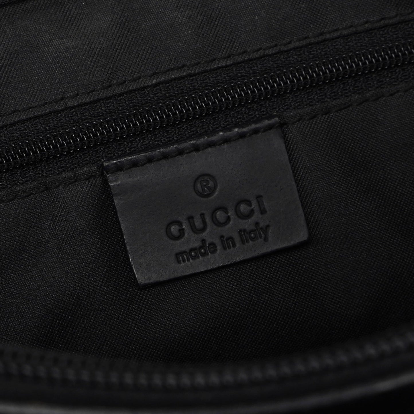 Black GG Bamboo 2-Way Tote