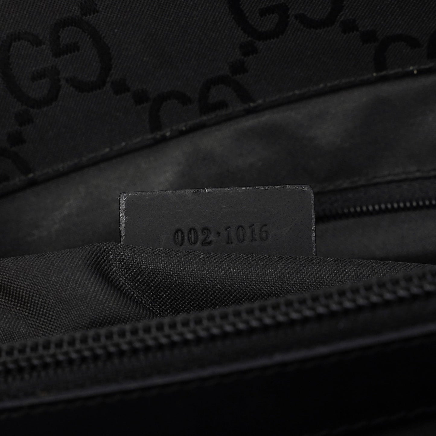 Black GG Bamboo 2-Way Tote