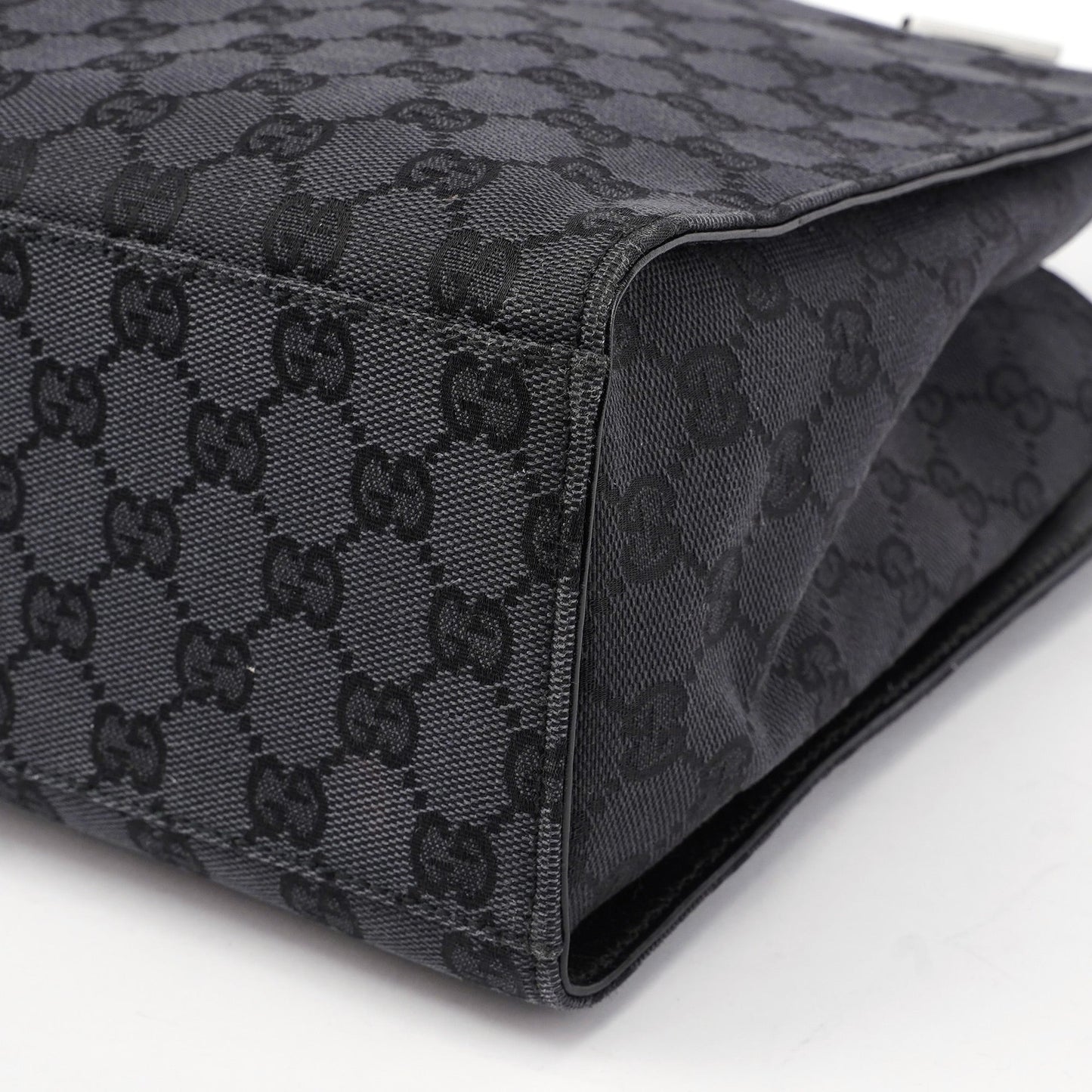 Black GG Bamboo 2-Way Tote Bag