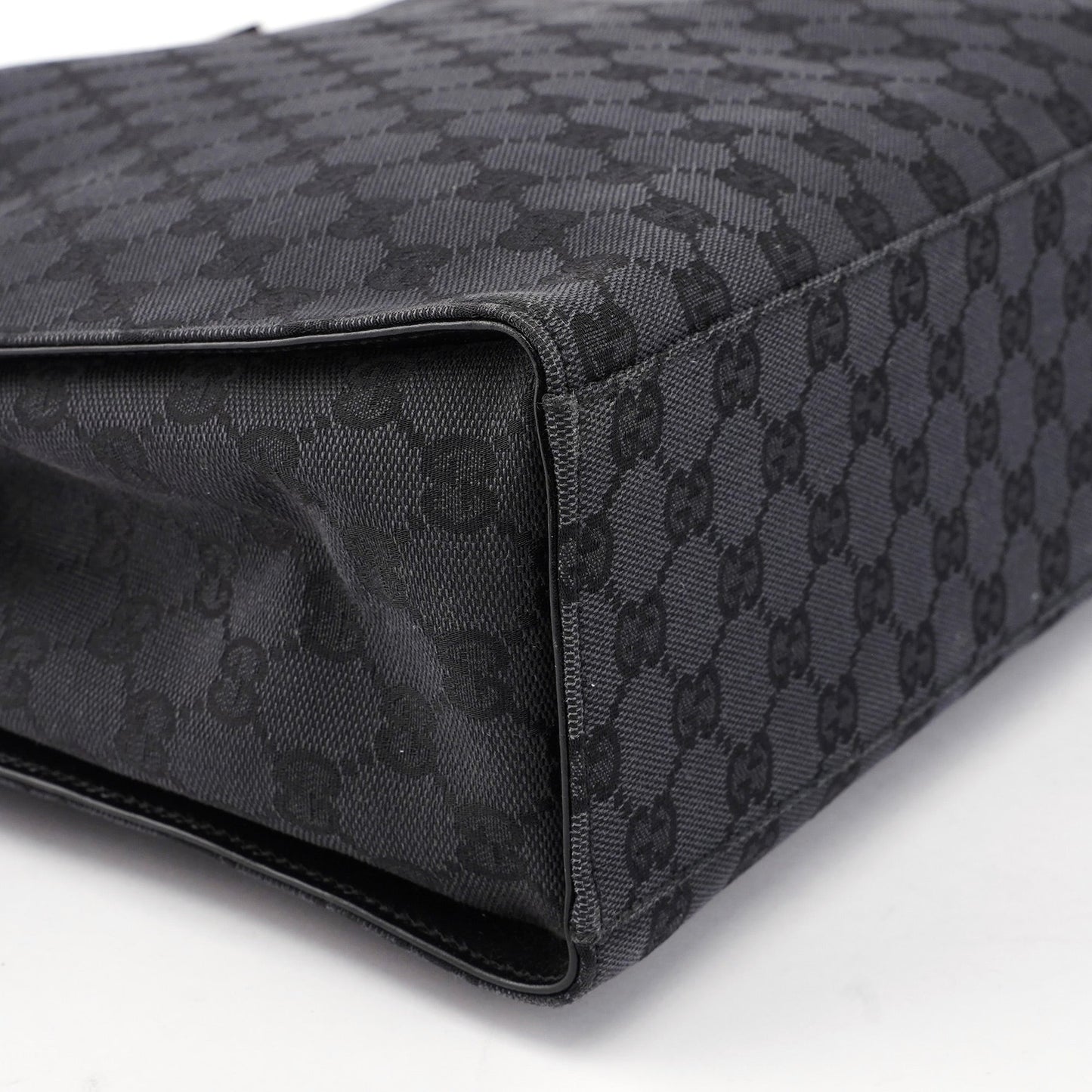 Black GG Bamboo 2-Way Tote Bag