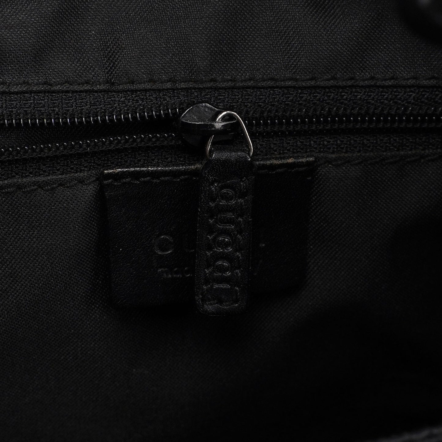 Black GG Bamboo Hobo Shoulder Bag