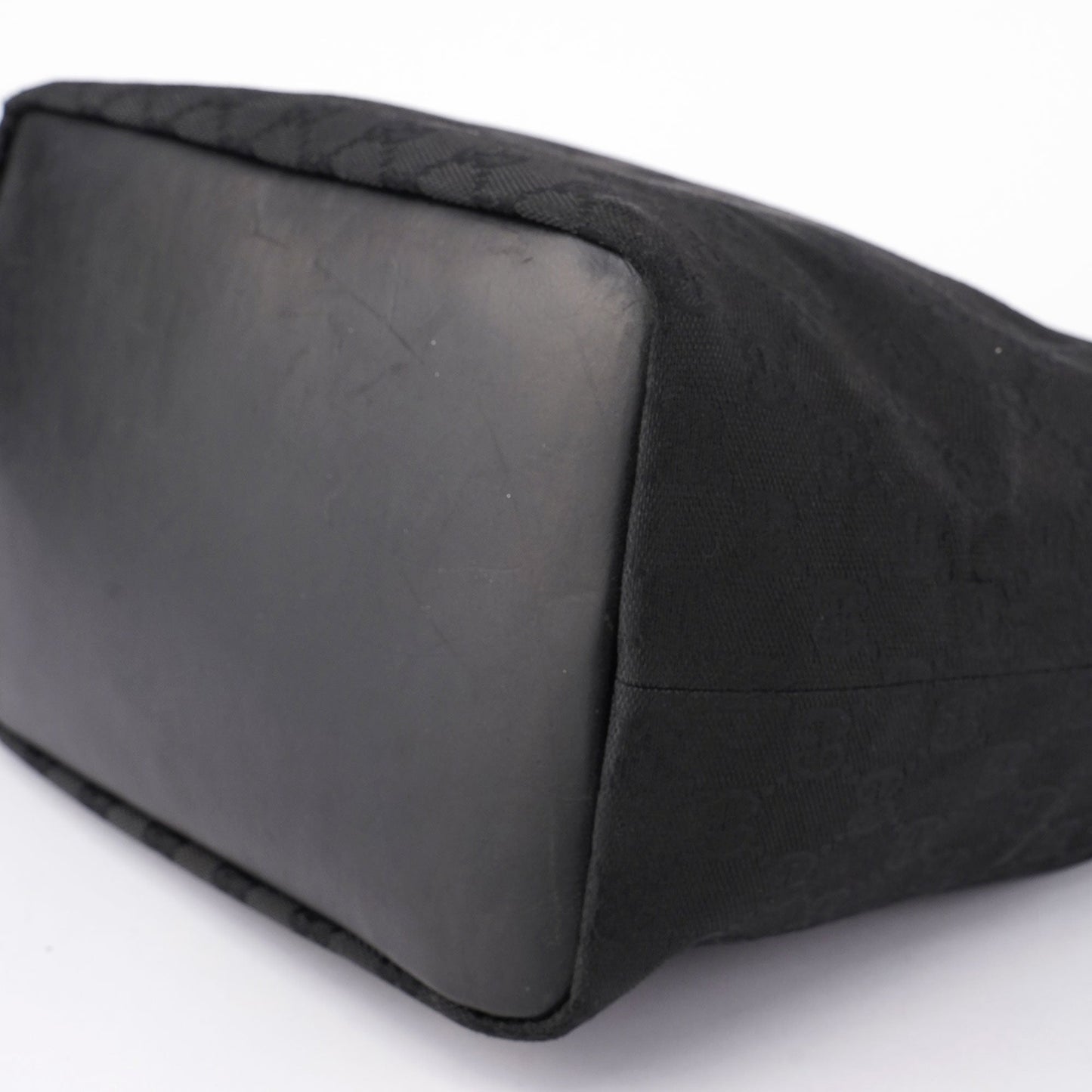 Black GG Bamboo Hobo Shoulder Bag