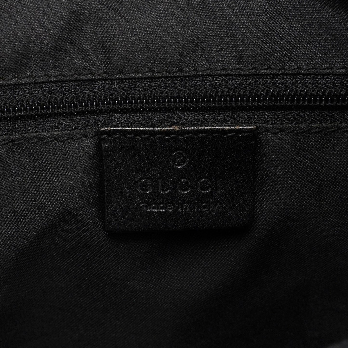 Black GG Bamboo Hobo Shoulder Bag