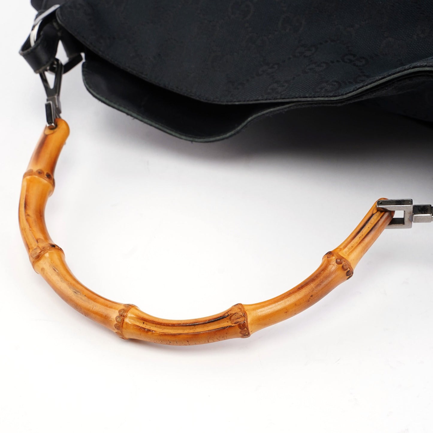 Black GG Bamboo Shoulder Bag 2-Way