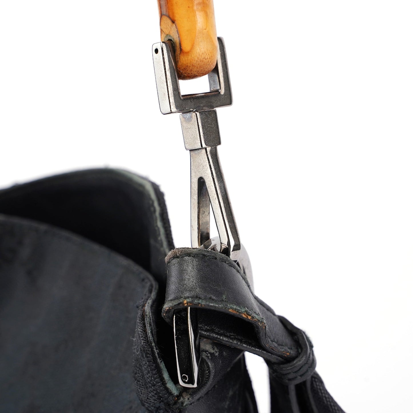 Black GG Bamboo Shoulder Bag 2-Way