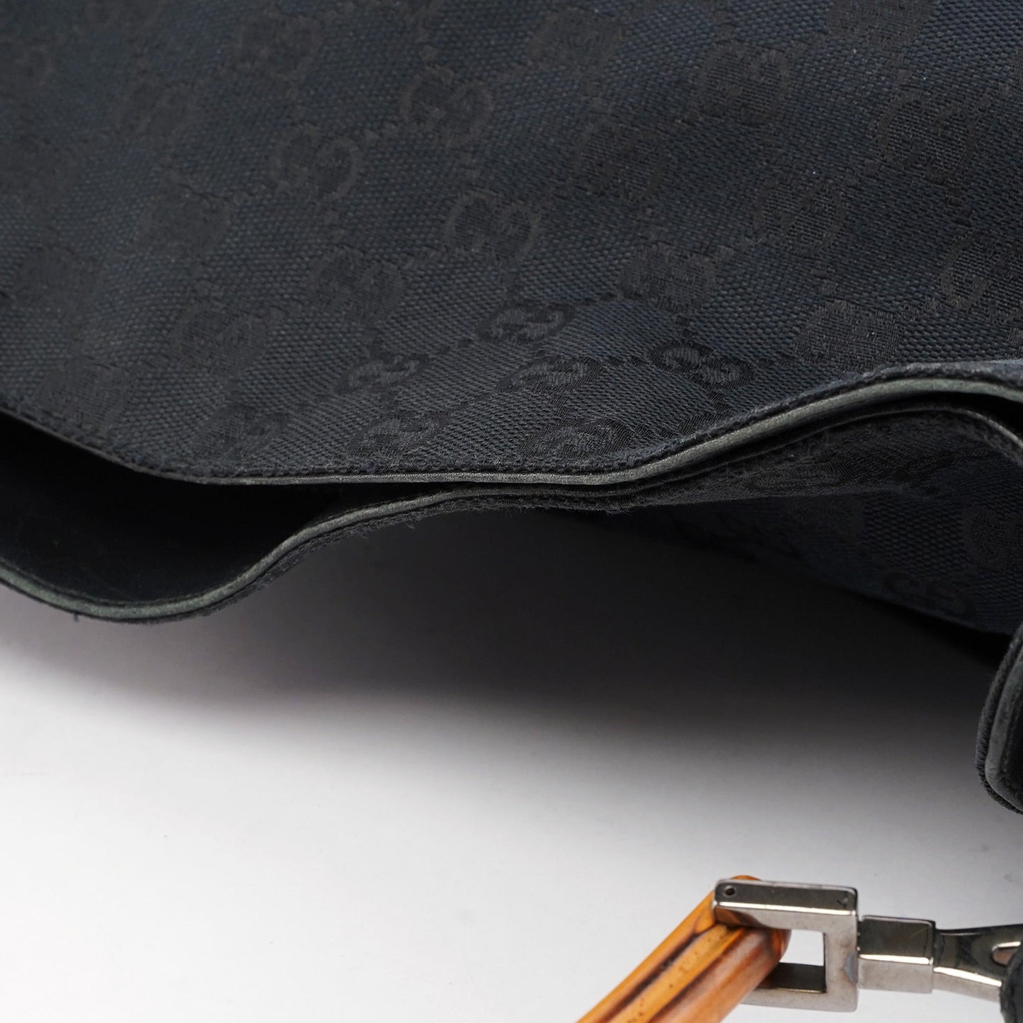 Black GG Bamboo Shoulder Bag 2-Way