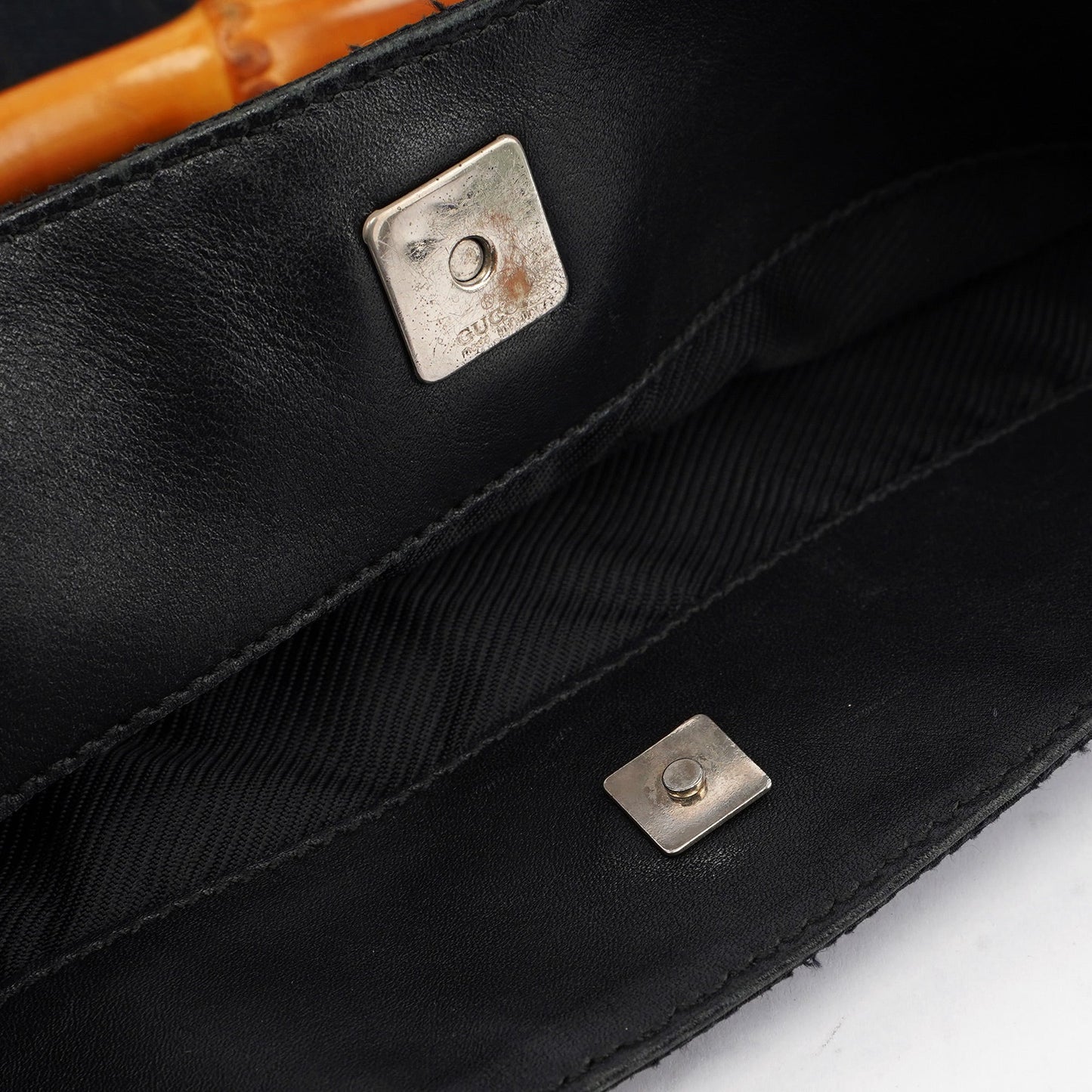 Black GG Bamboo Shoulder Bag 2-Way