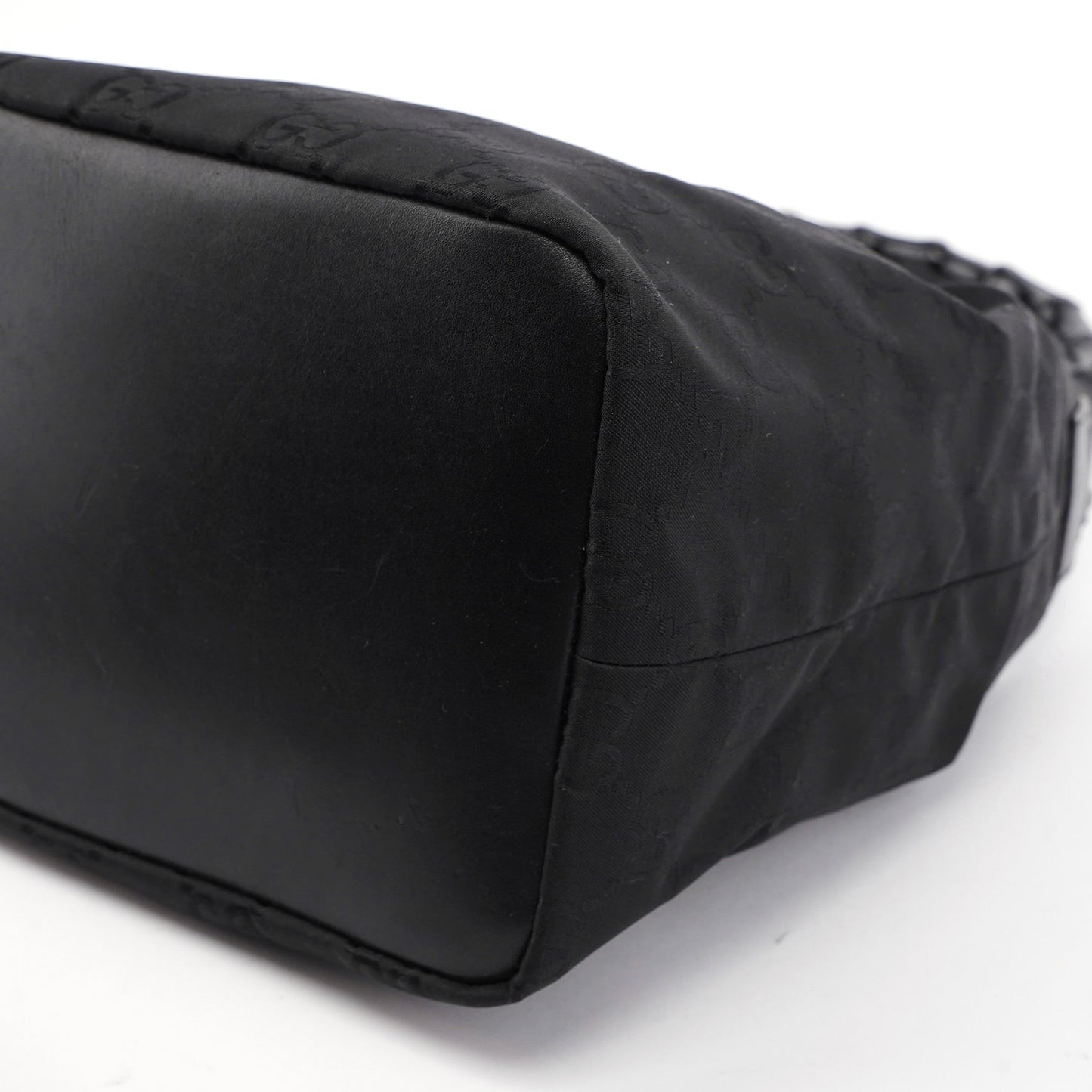 Black GG Bamboo Shoulder Bag