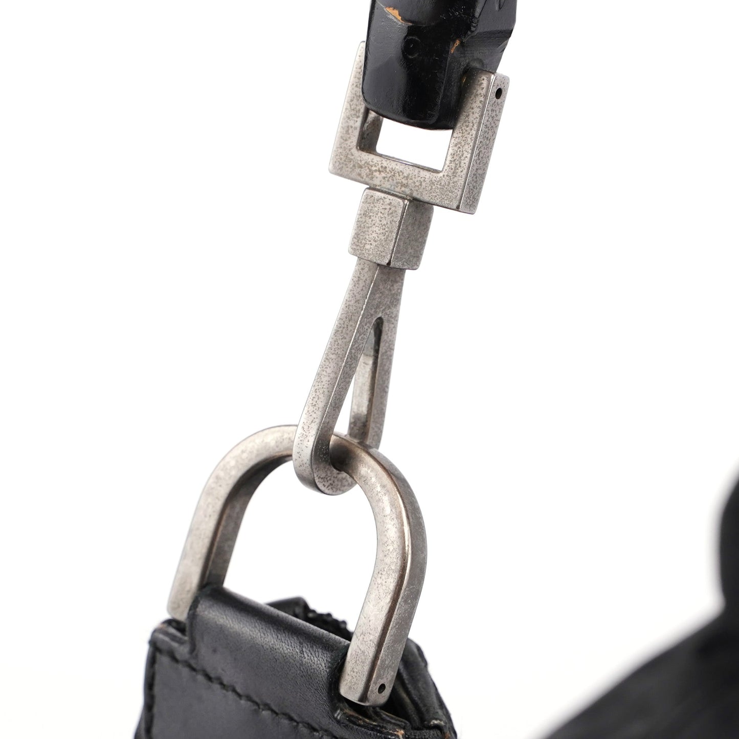 Black GG Bamboo Shoulder Bag