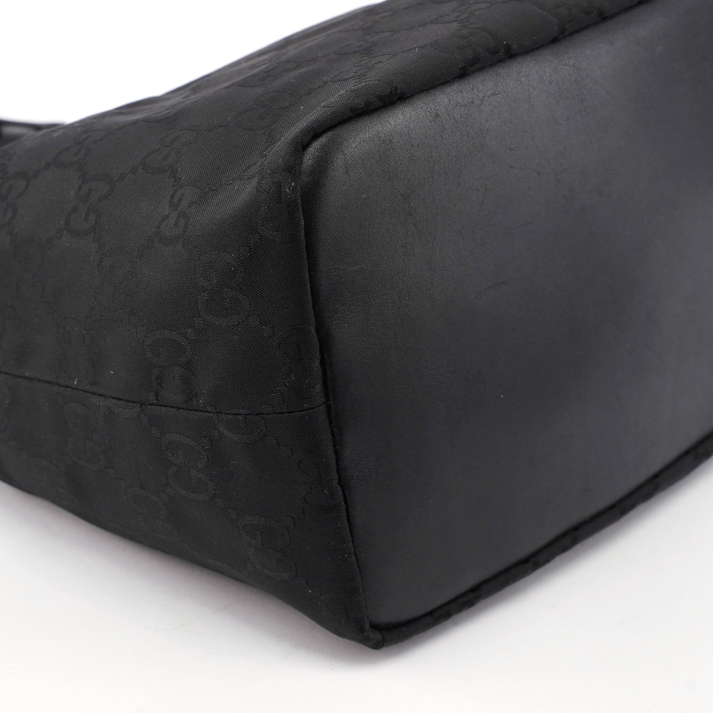 Black GG Bamboo Shoulder Bag