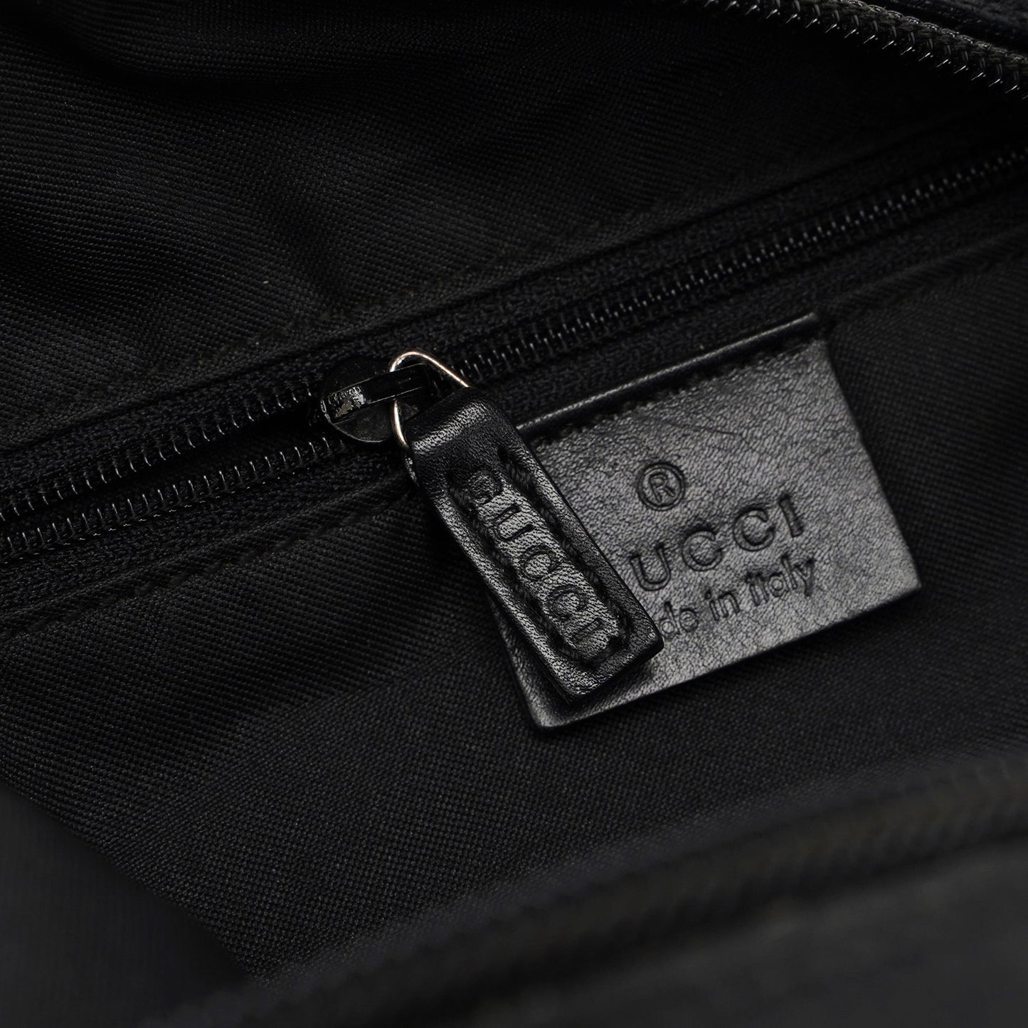 Black GG Bamboo Shoulder Bag