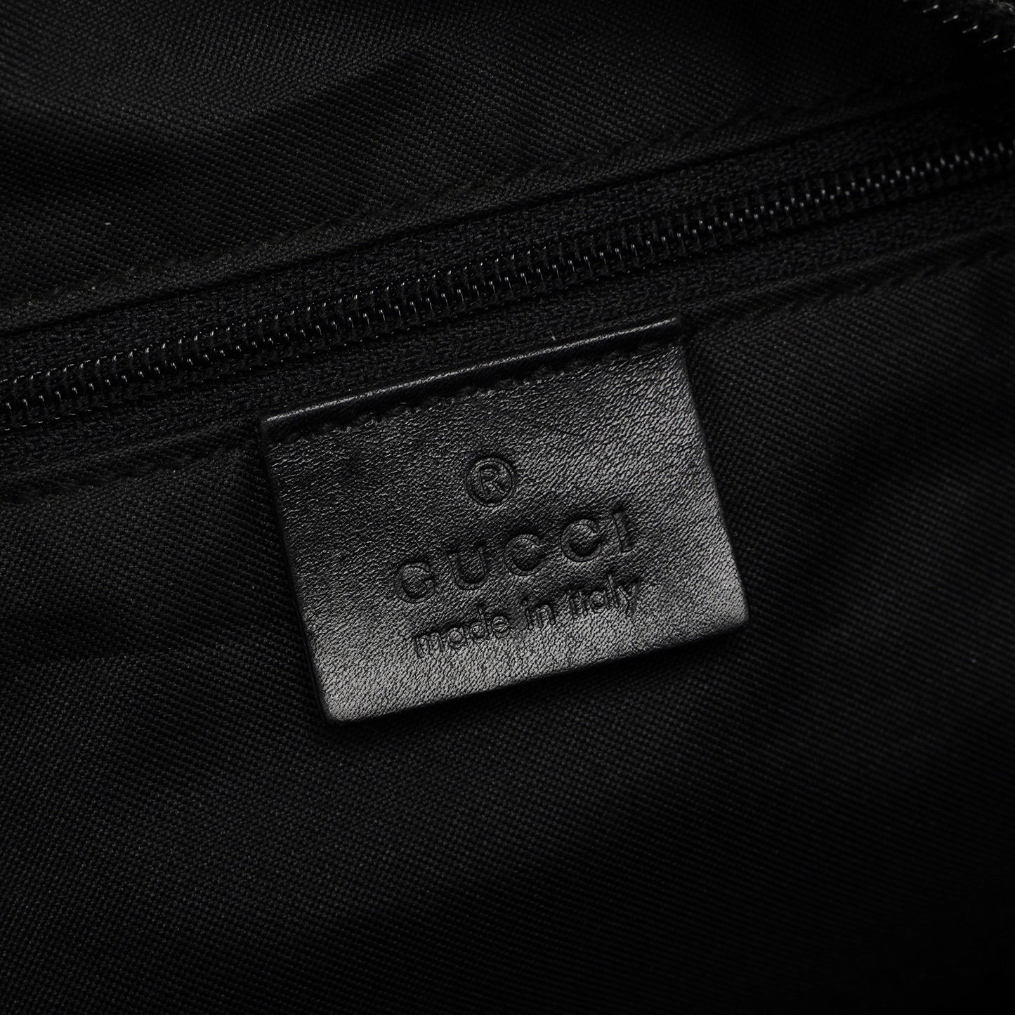 Black GG Bamboo Shoulder Bag