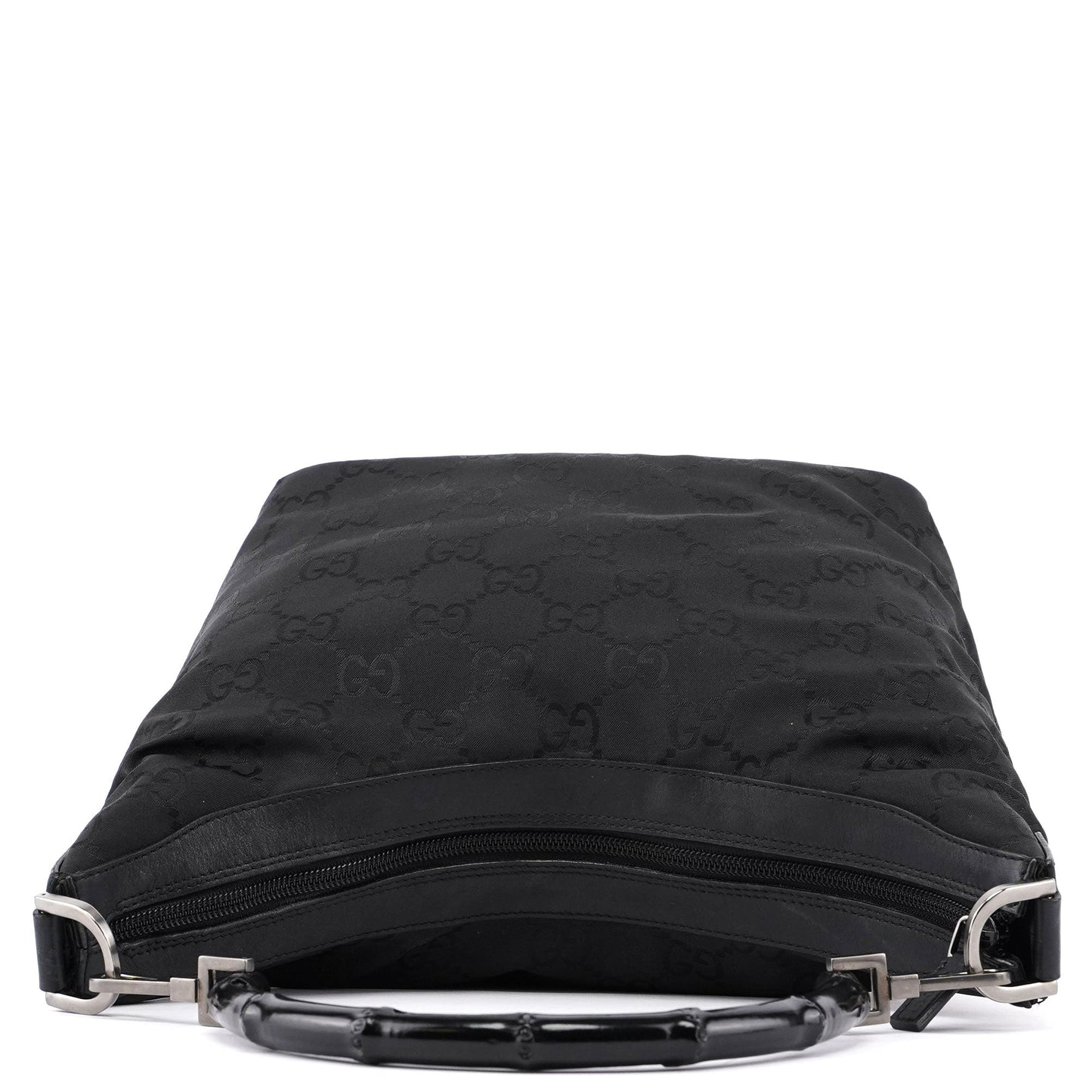 Black GG Bamboo Shoulder Bag
