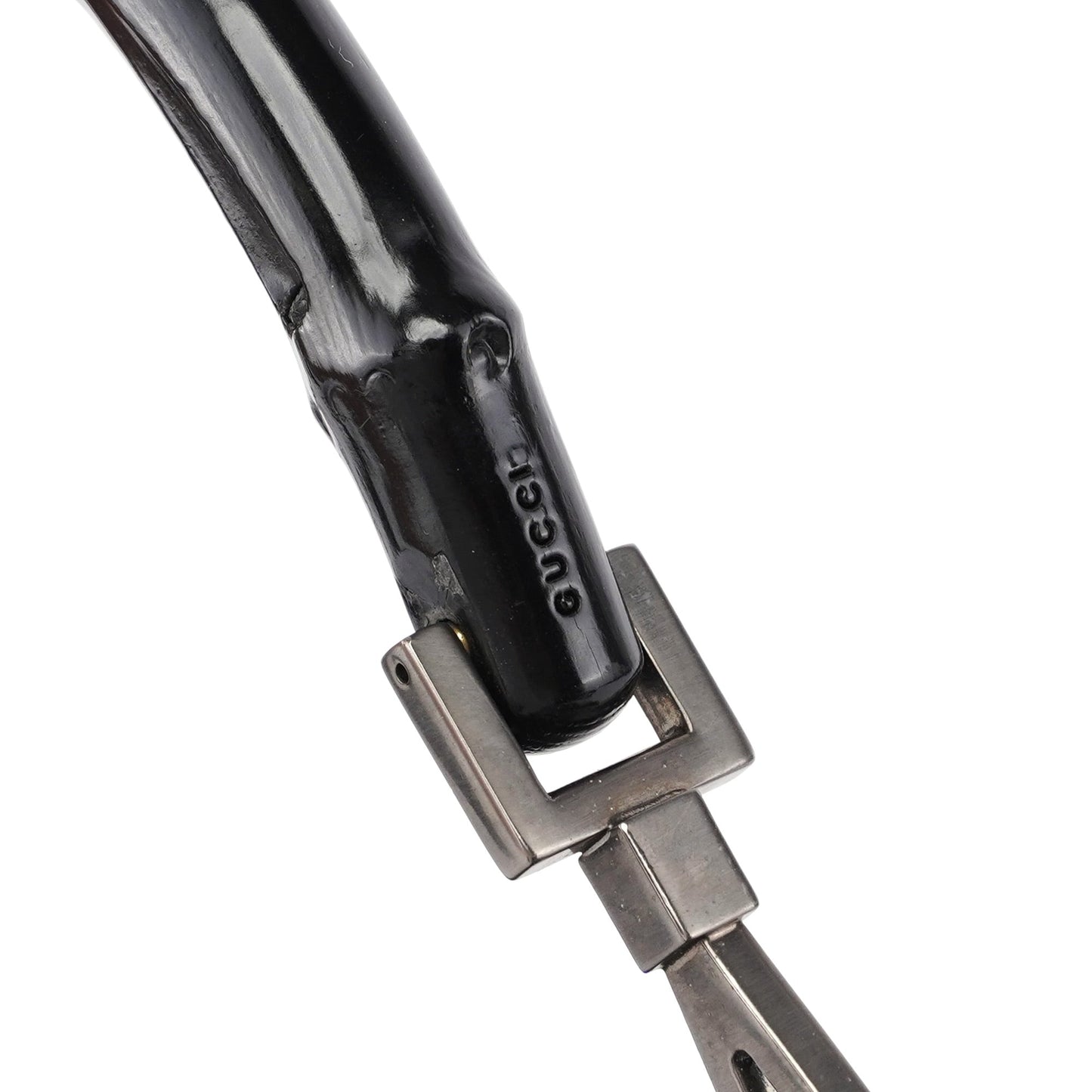 Black GG Bamboo Shoulder Bag