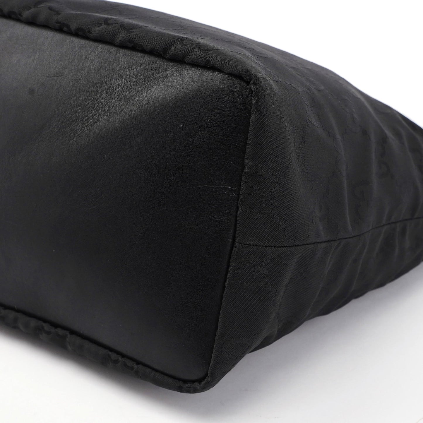 Black GG Bamboo Shoulder Bag