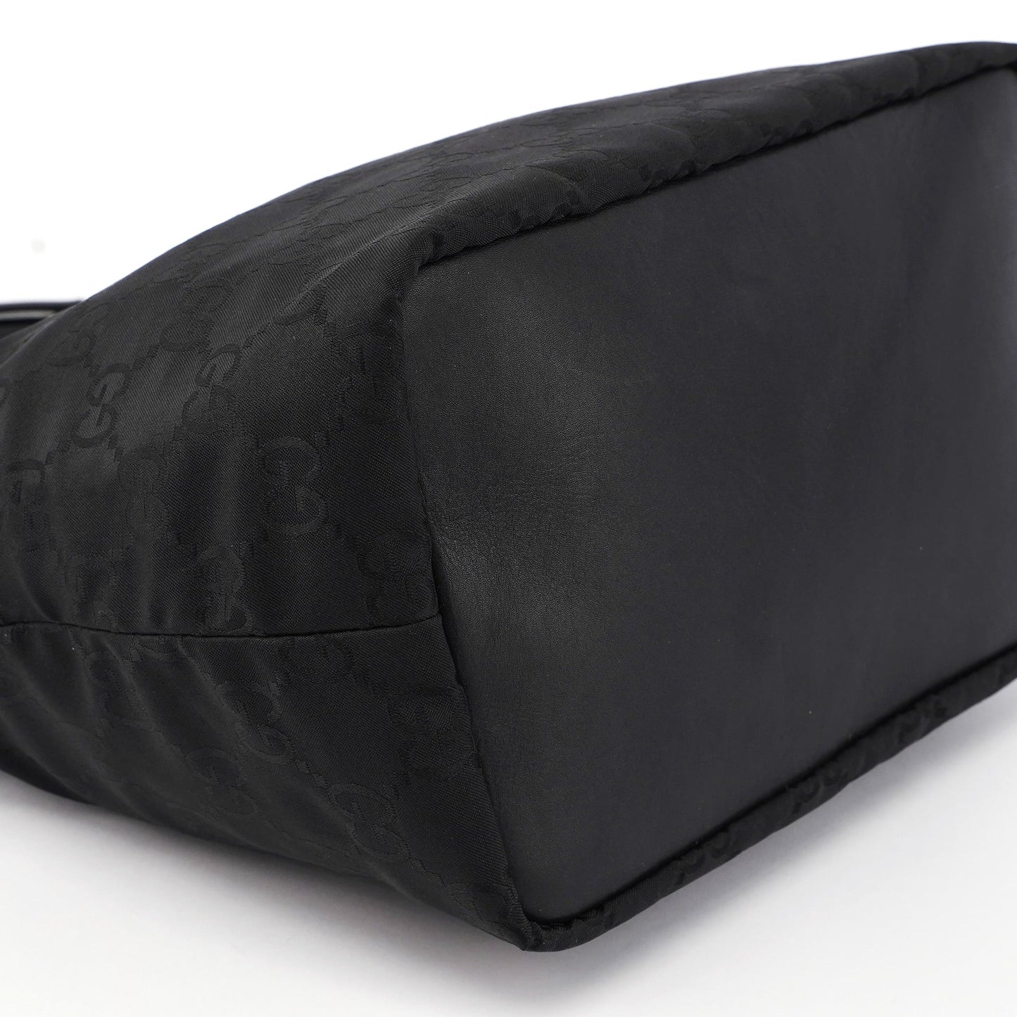 Black GG Bamboo Shoulder Bag