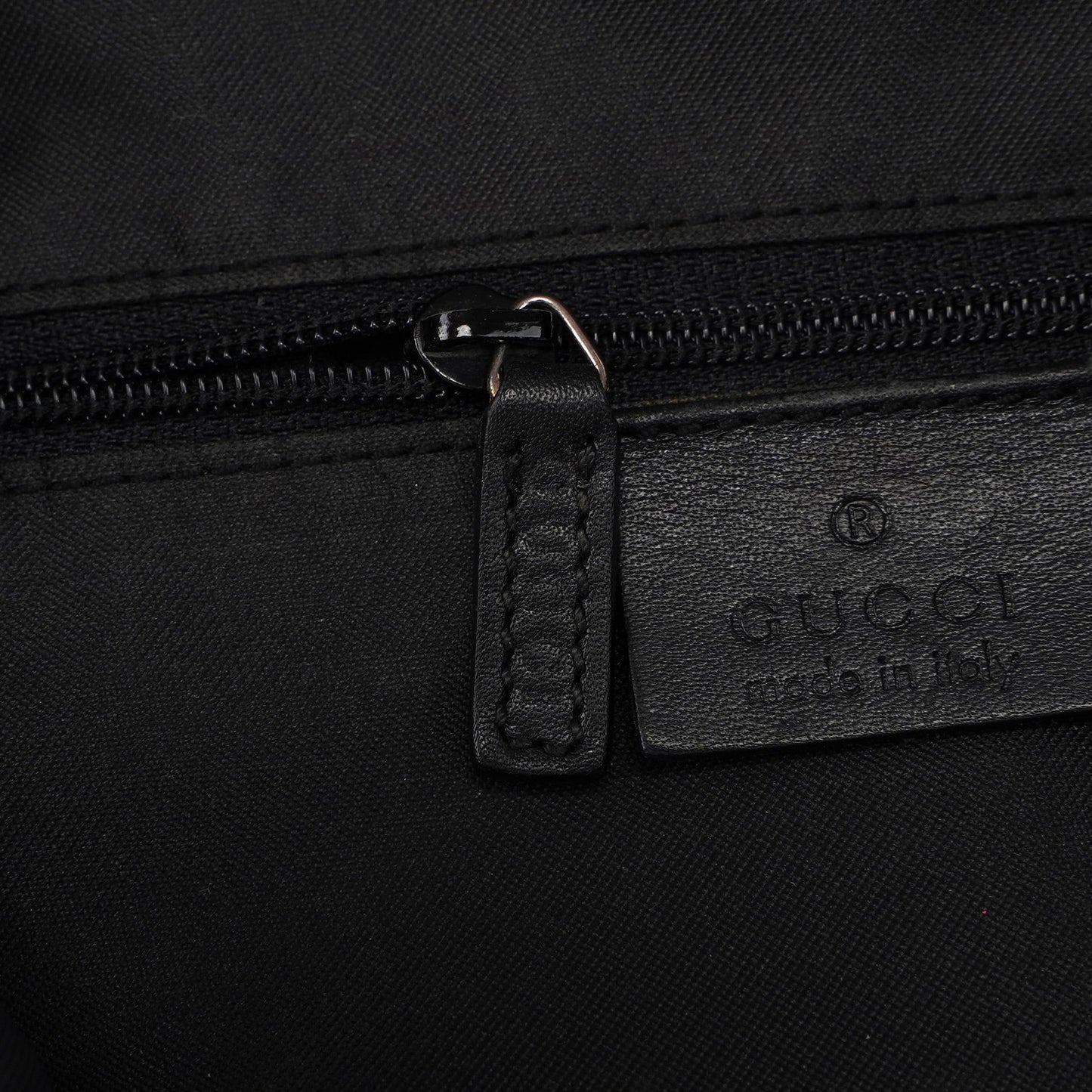 Black GG Bamboo Shoulder Bag